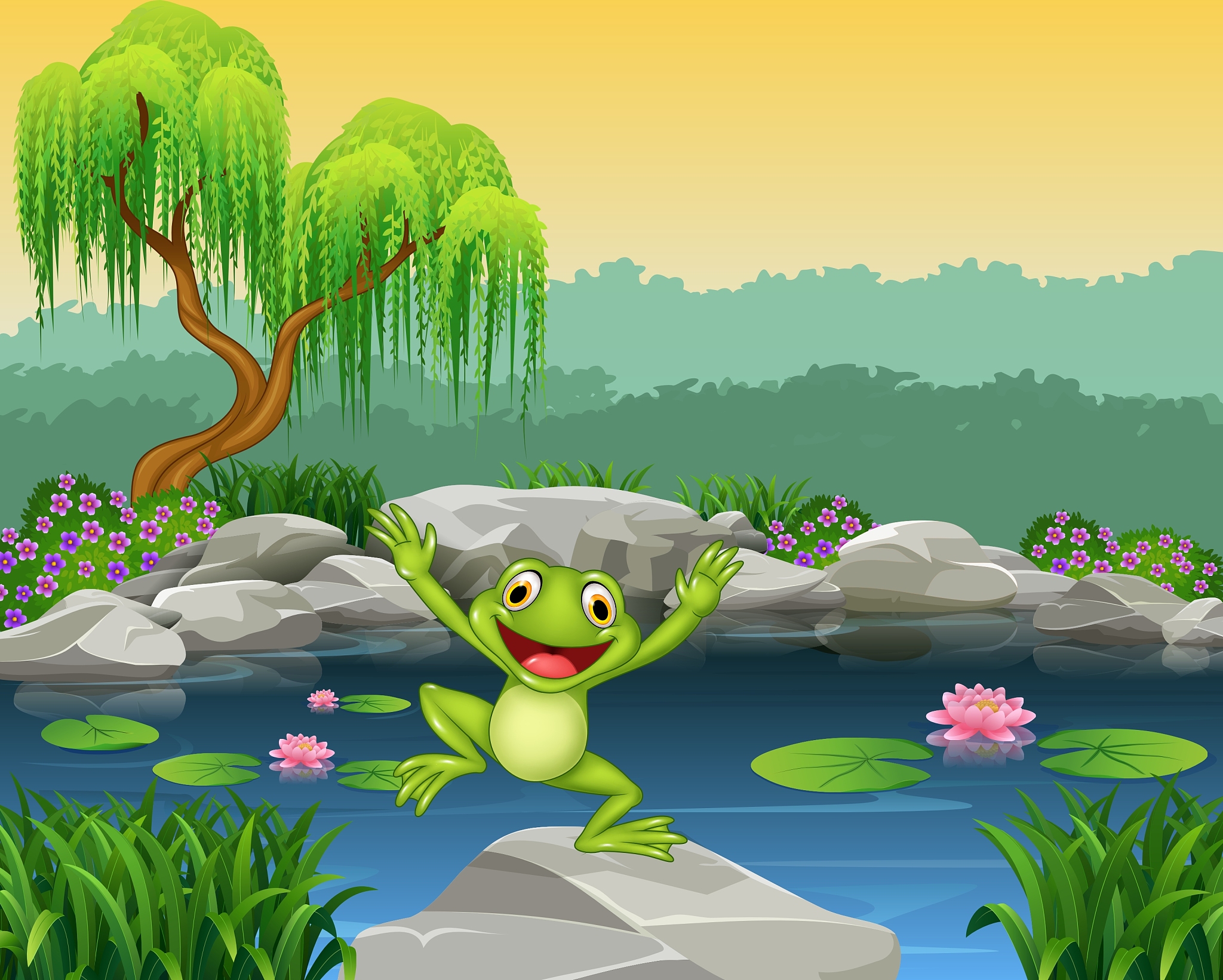 写个小青蛙的故事