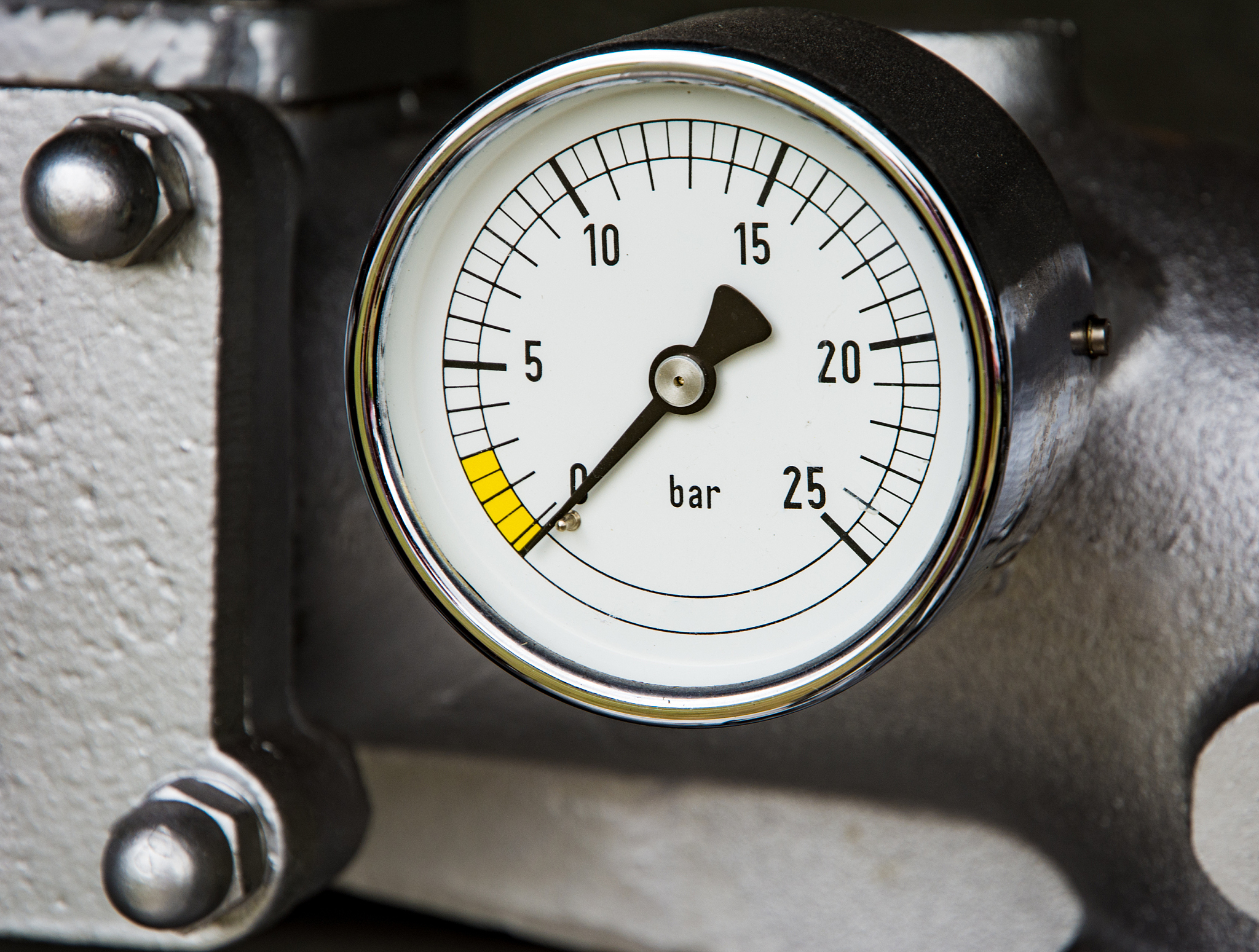 vintage manometer of a fire truck