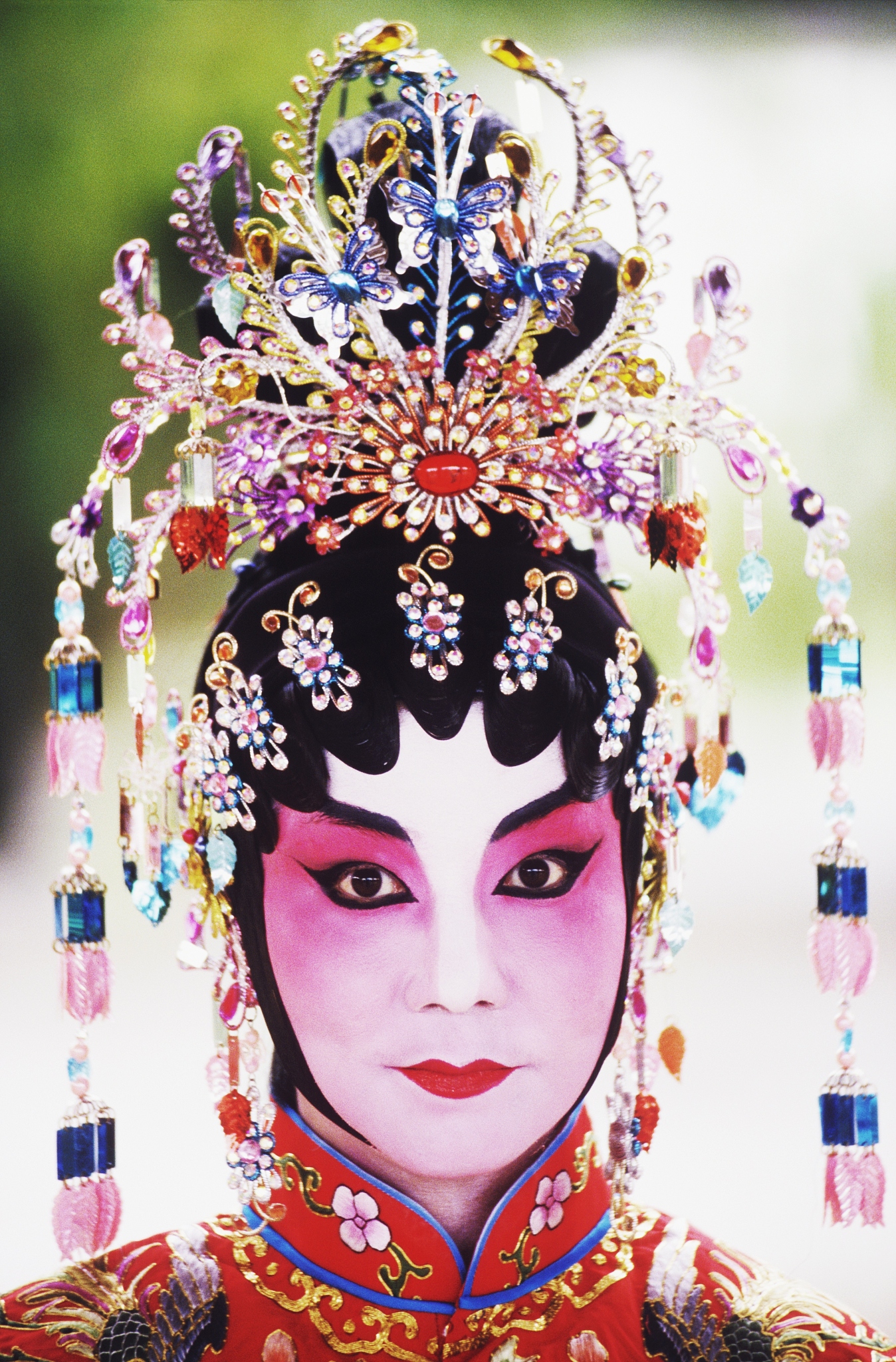 portrait of a female chinese opera performer, singapore