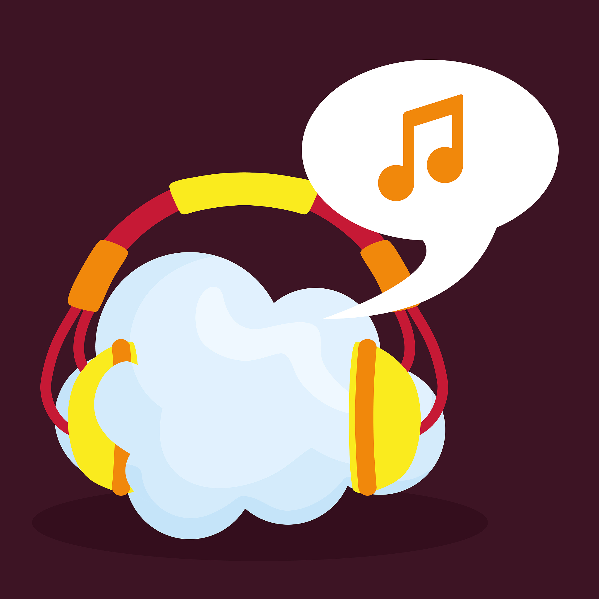 graphic design of music online , vector illustration