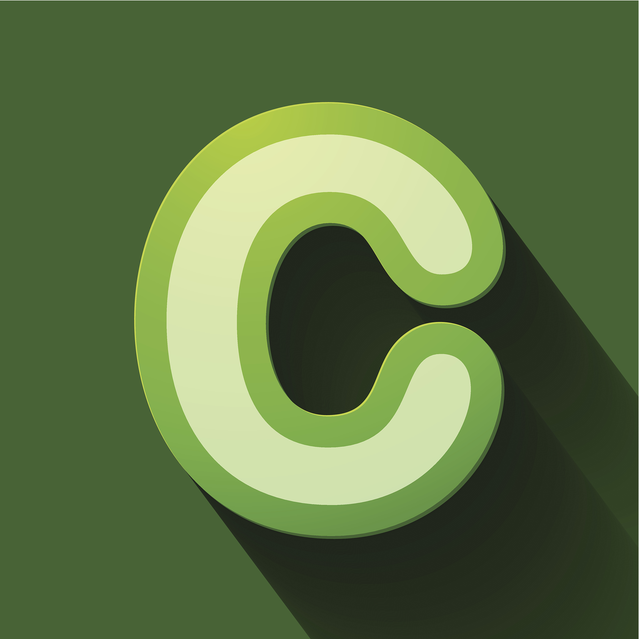 volume icons alphabet: c