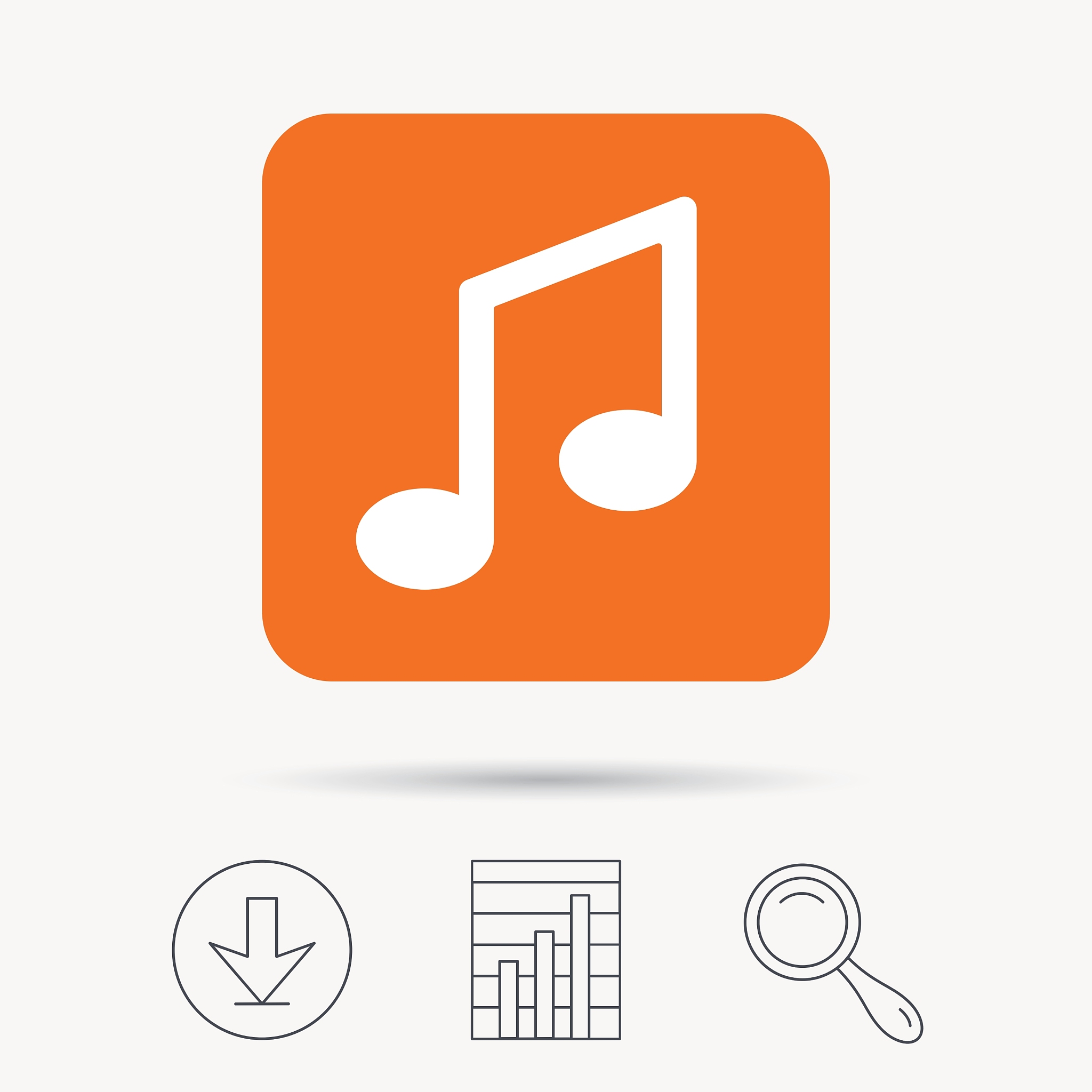 music icon musical note sign