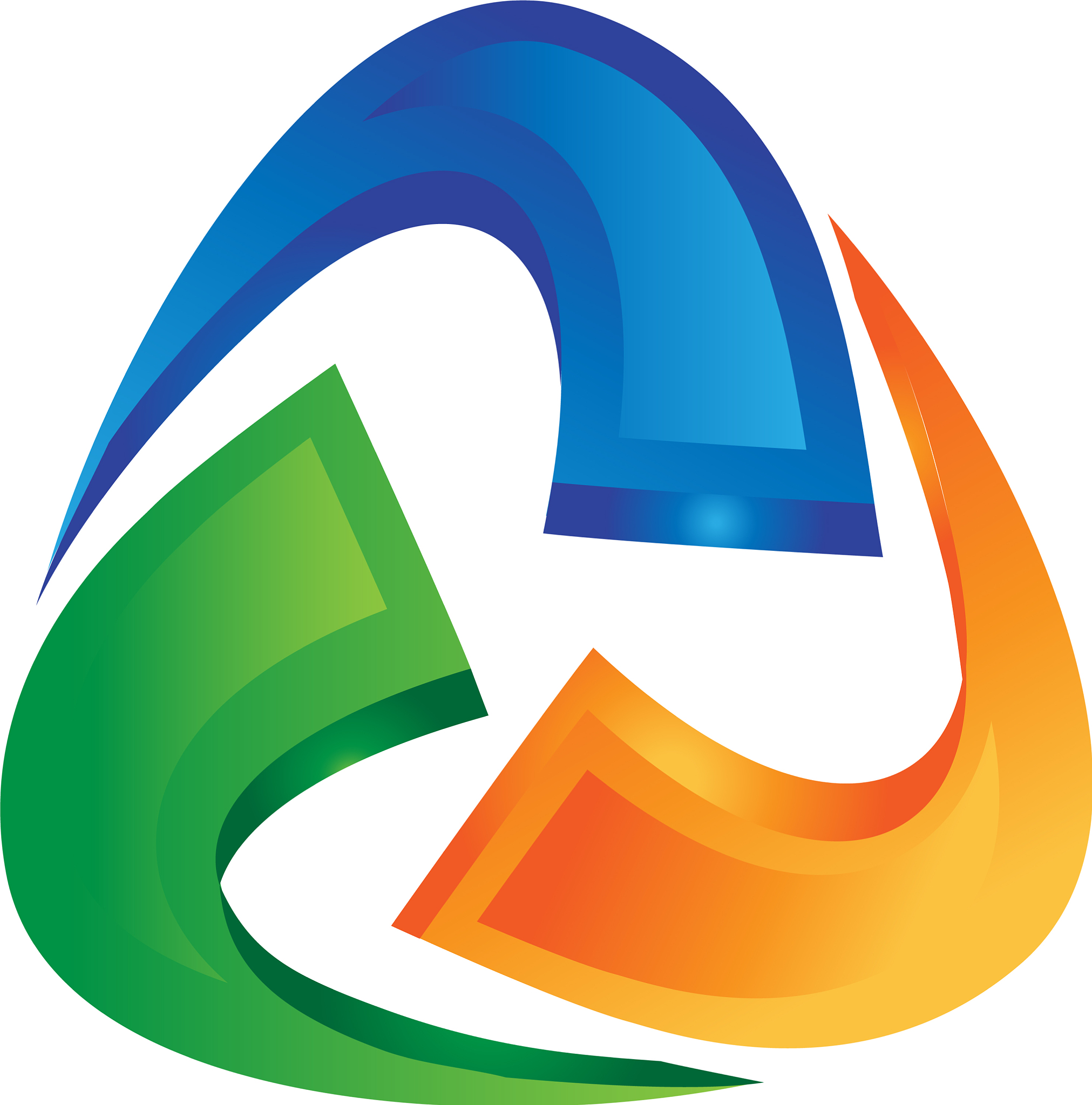 abstract triangle shape icon
