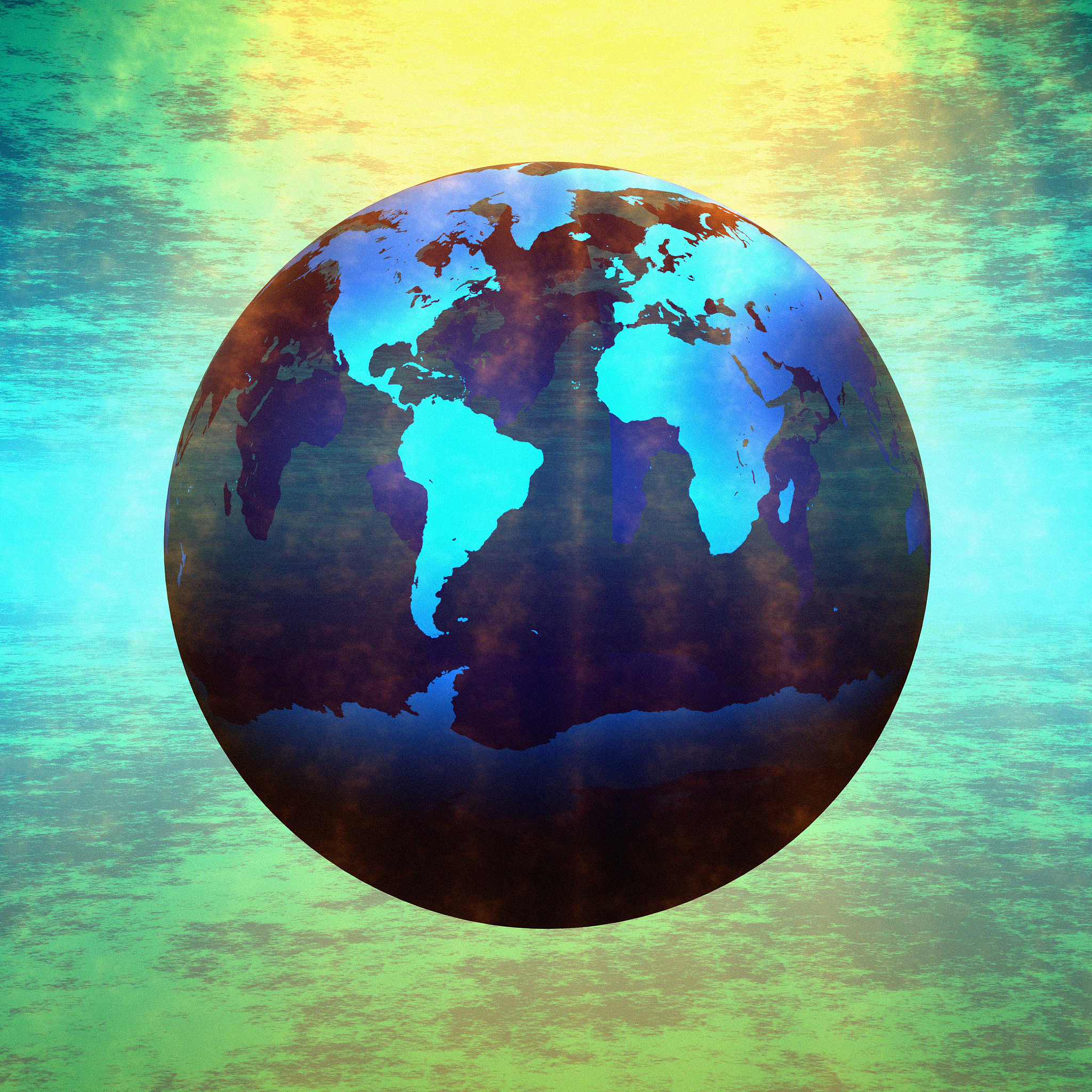 floating globe