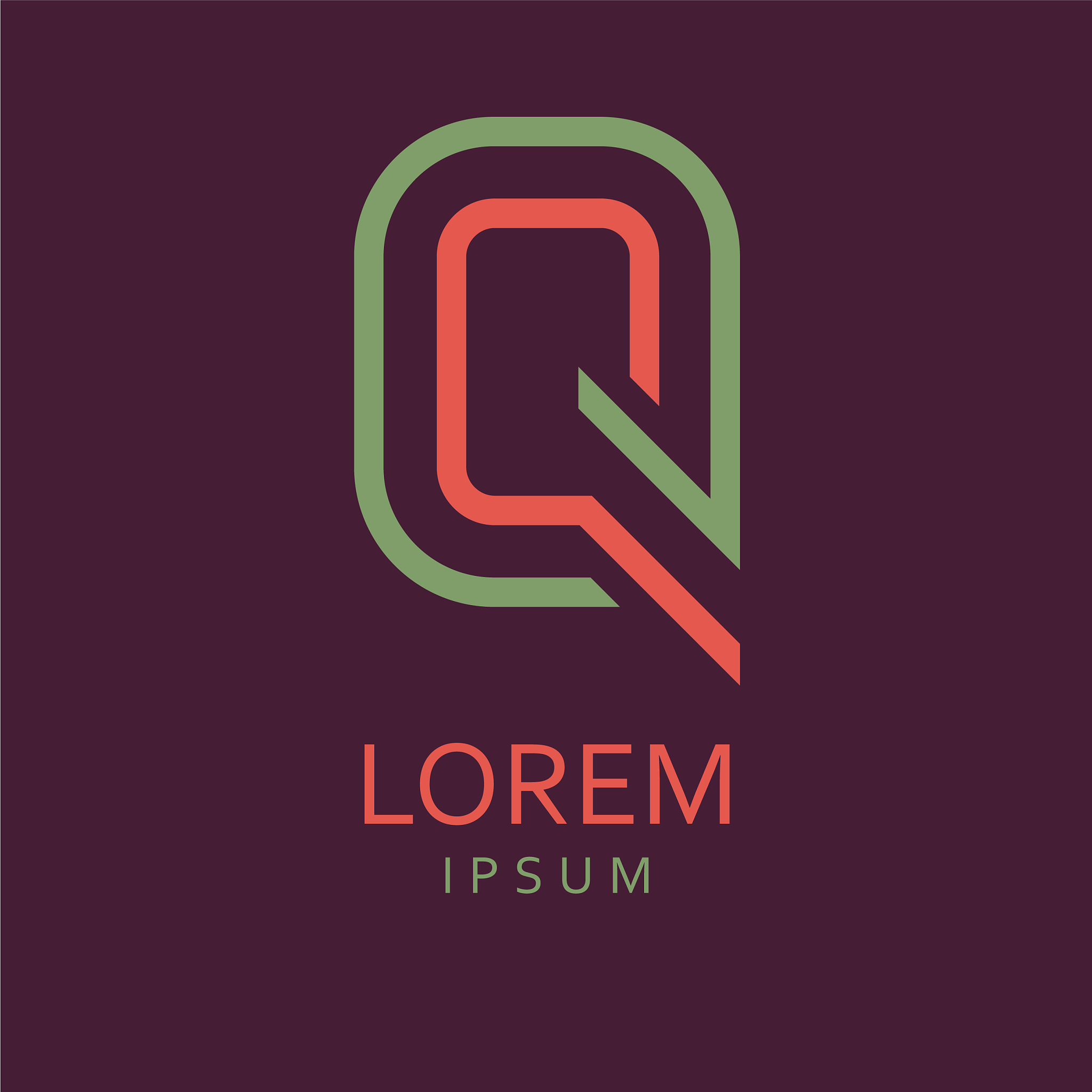 q letter logo icon