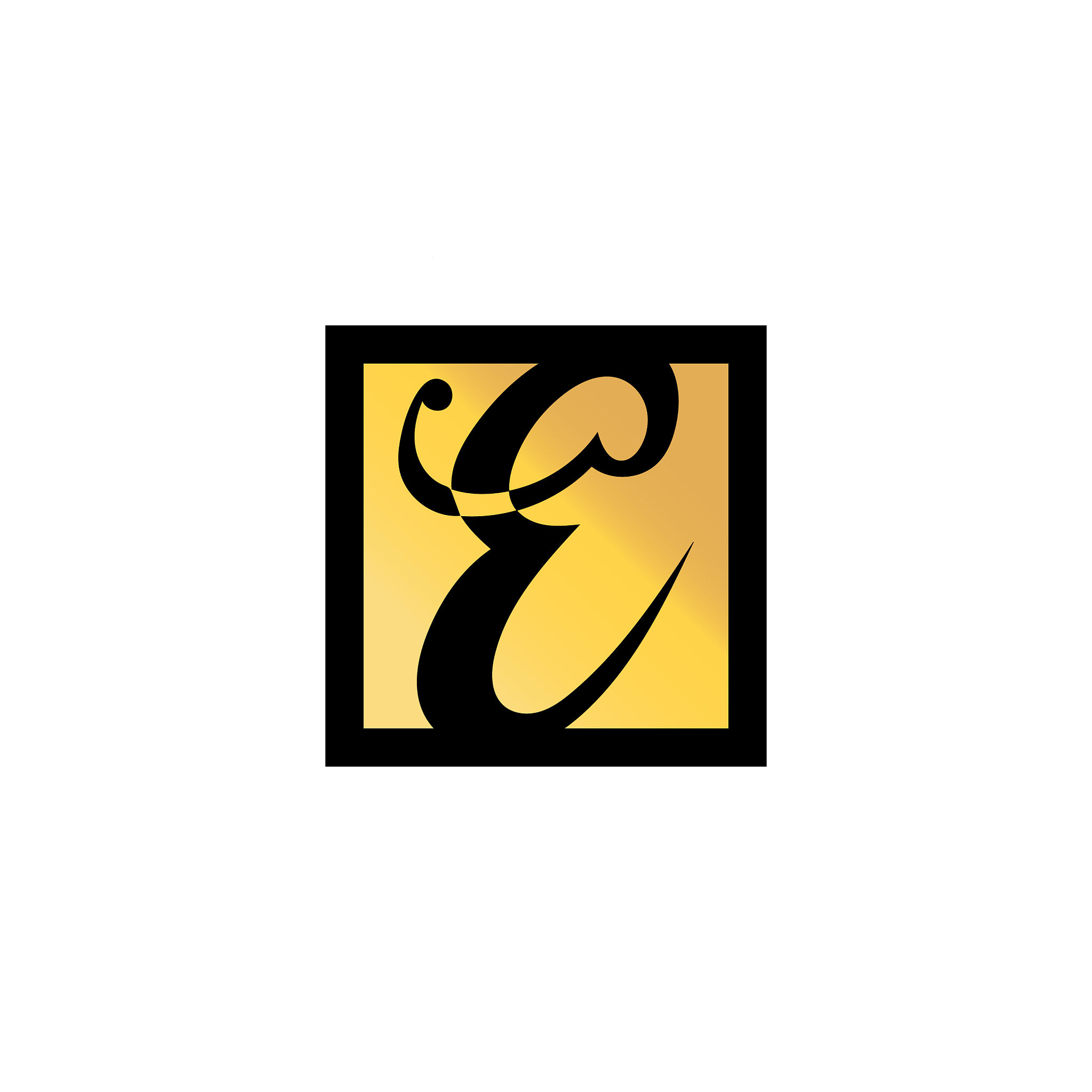 letter e logo icon design template elements
