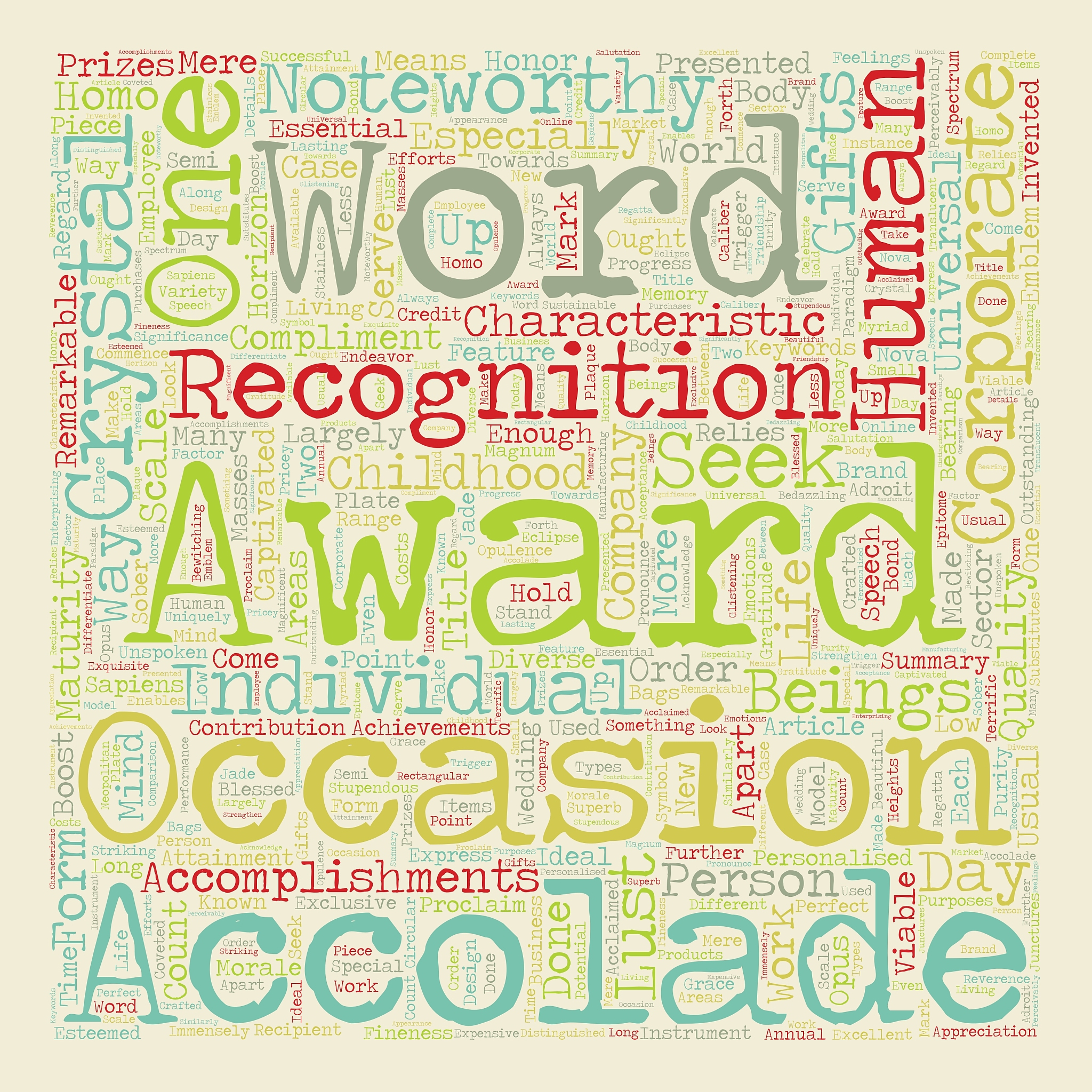 corporate awards 101 text background wordcloud