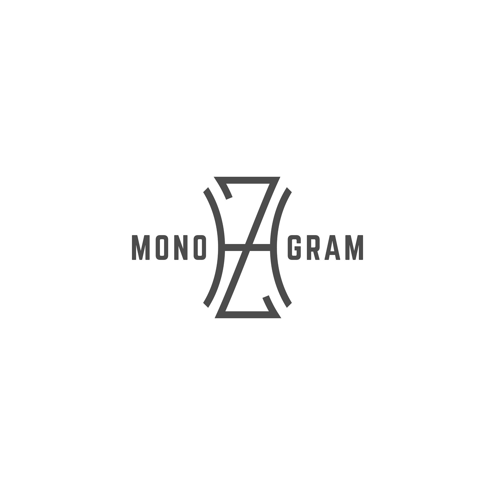 geometric monogram hz