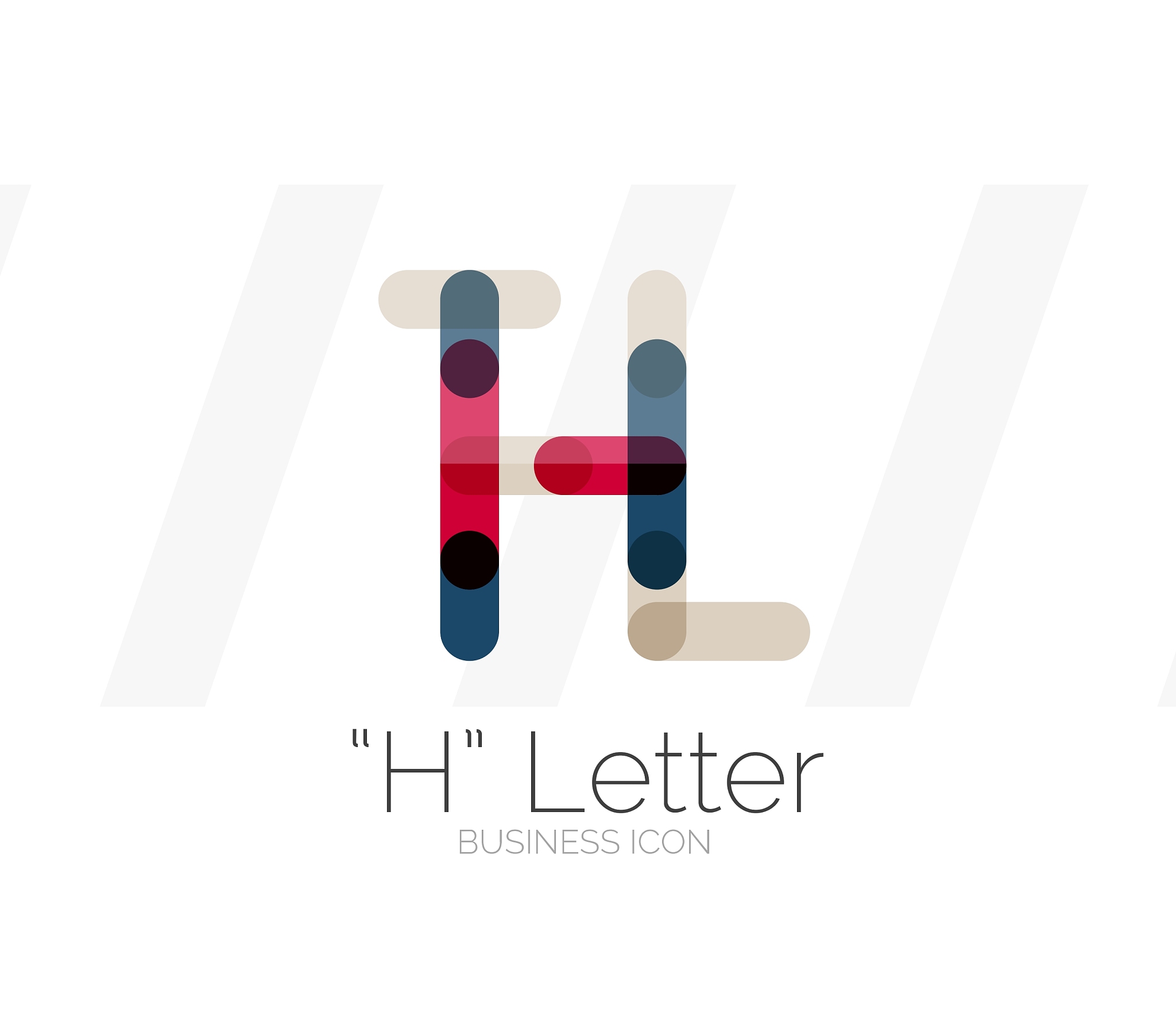 h letter logo minimal line design