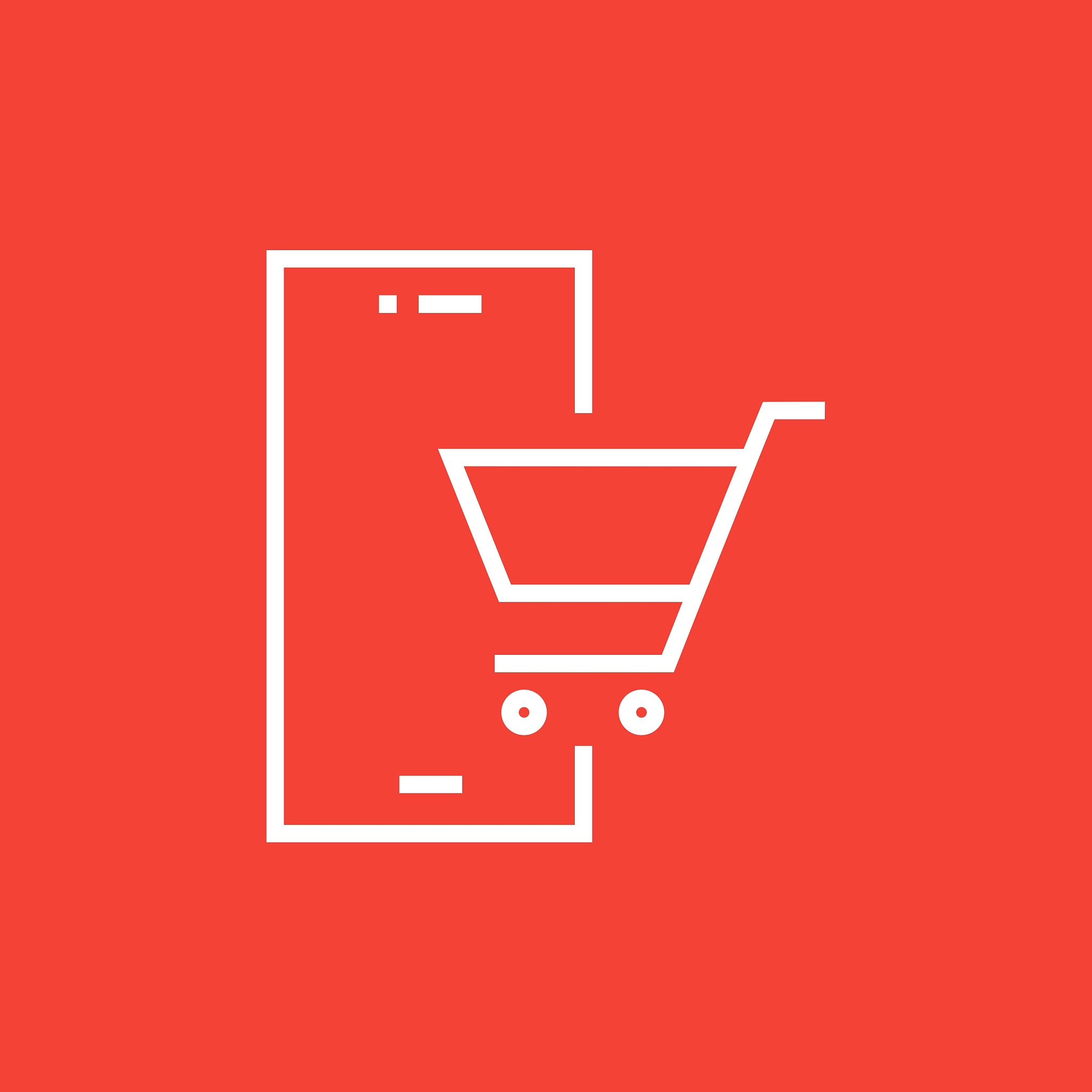online shopping line icon