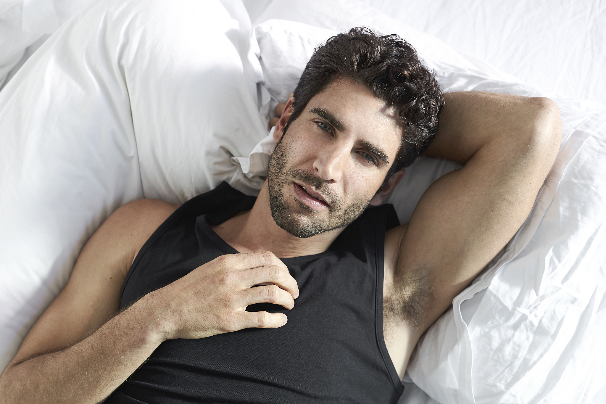 guy in bed