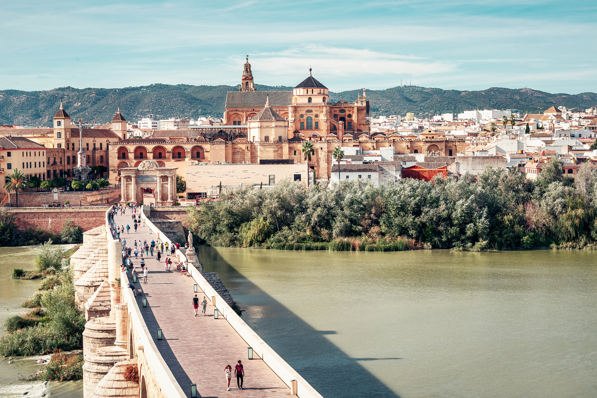 cordova bridge and mosque cathedral of cordoba