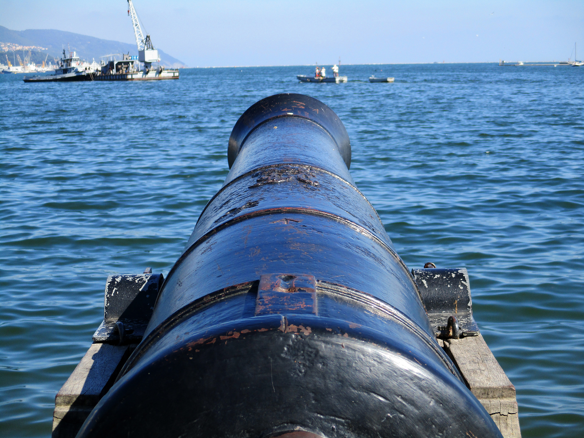 old cannons on the waterfront b