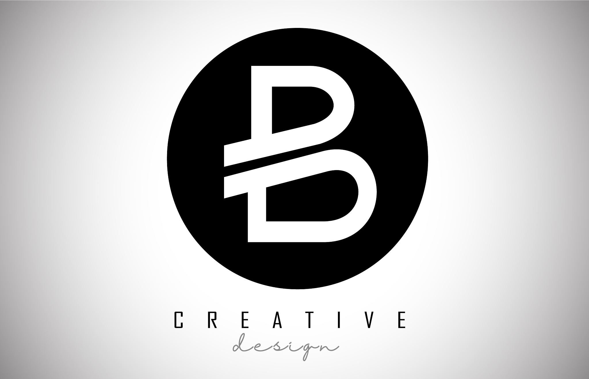b letter logo monogram design creative b letter