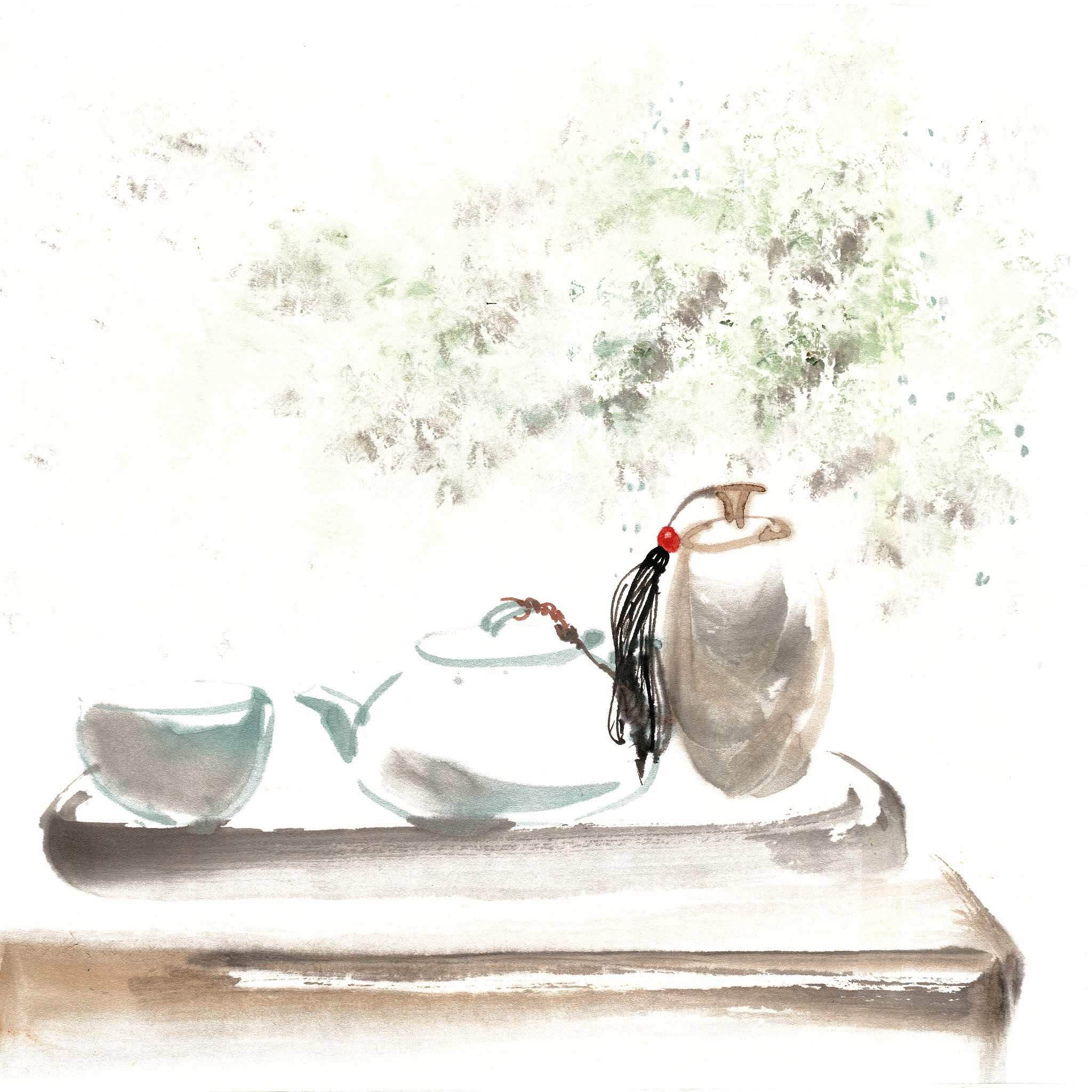 青梅煮酒，留连小吉子，忘却世间忧愁