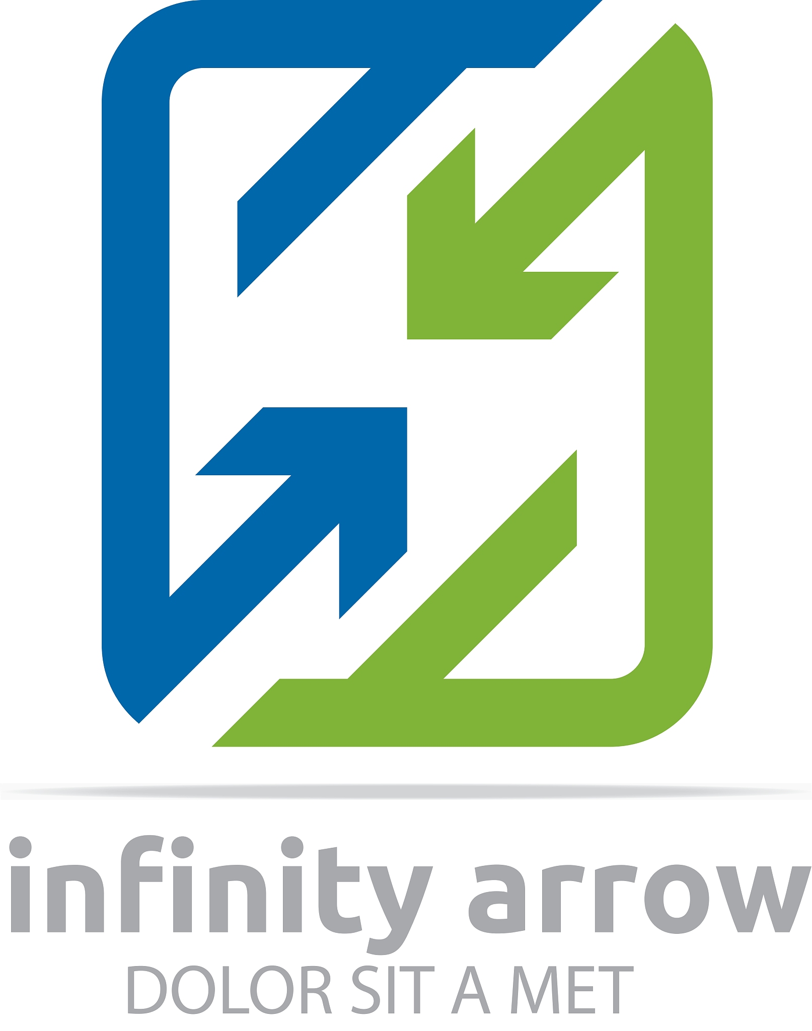 infinity arrow design symbol icon