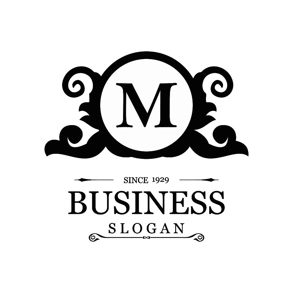 alphabetic logo design with elegent design and typography vector