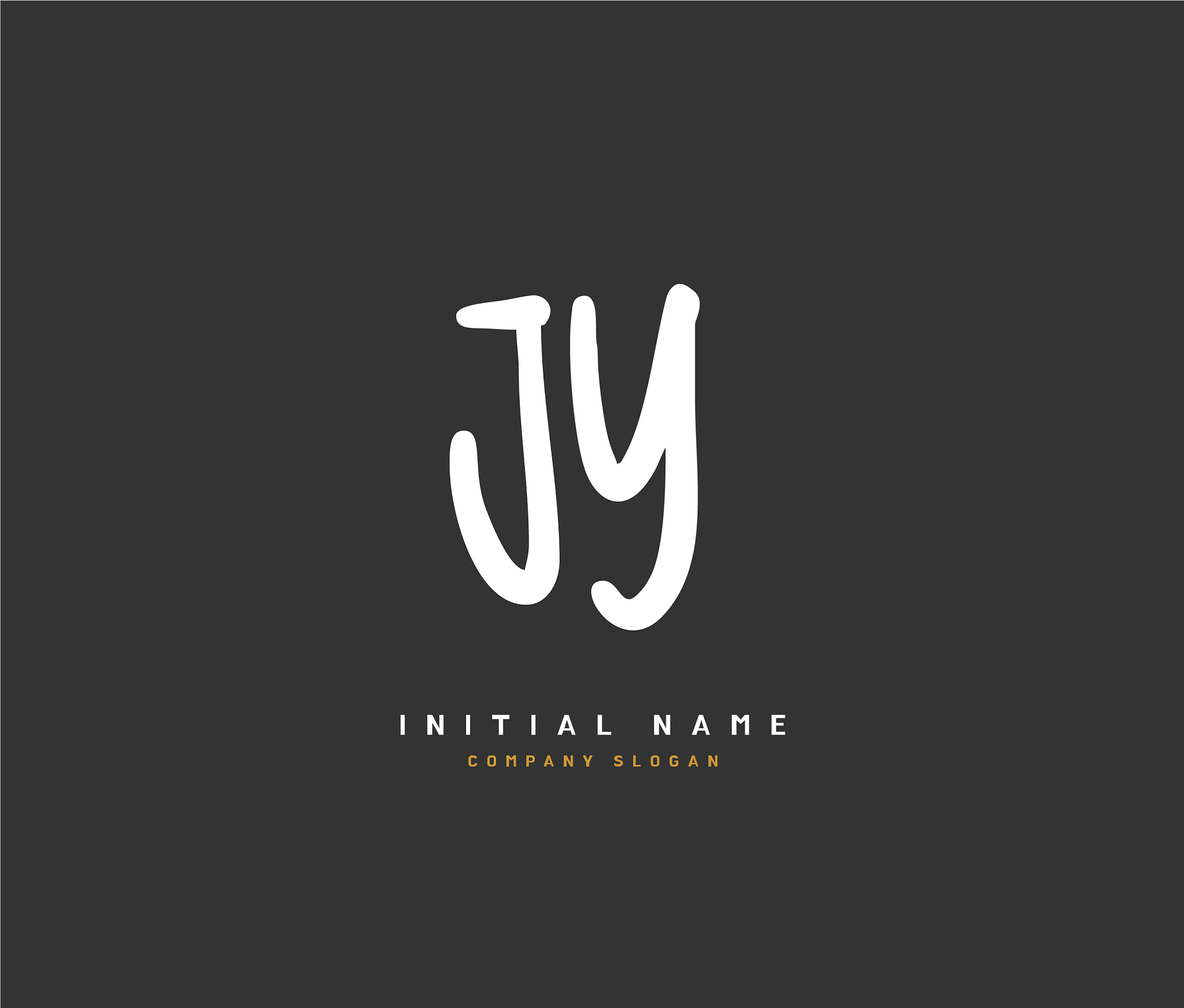 j y jy beauty initial logo handwriting logo of