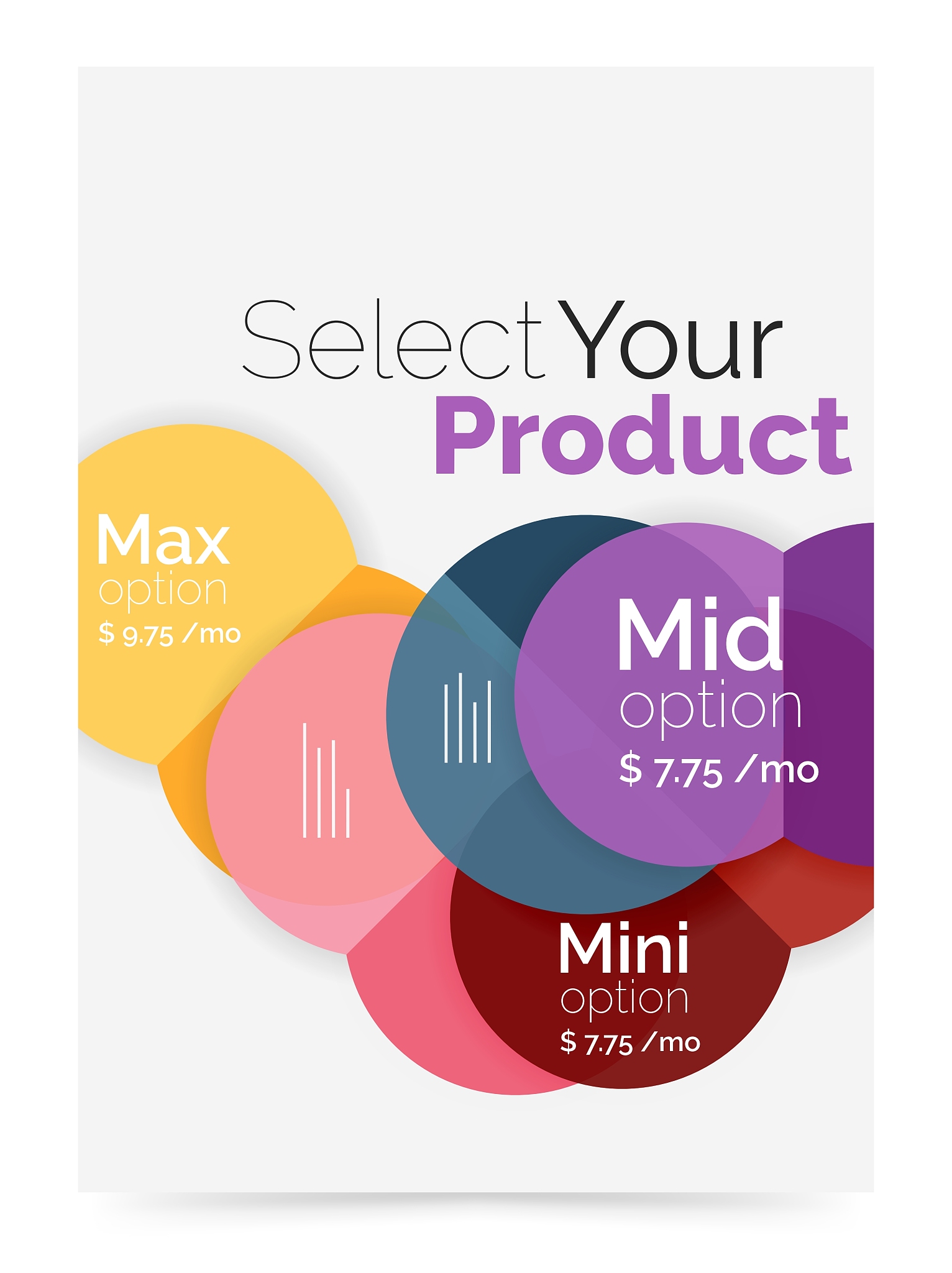 business cover brochure design with select option