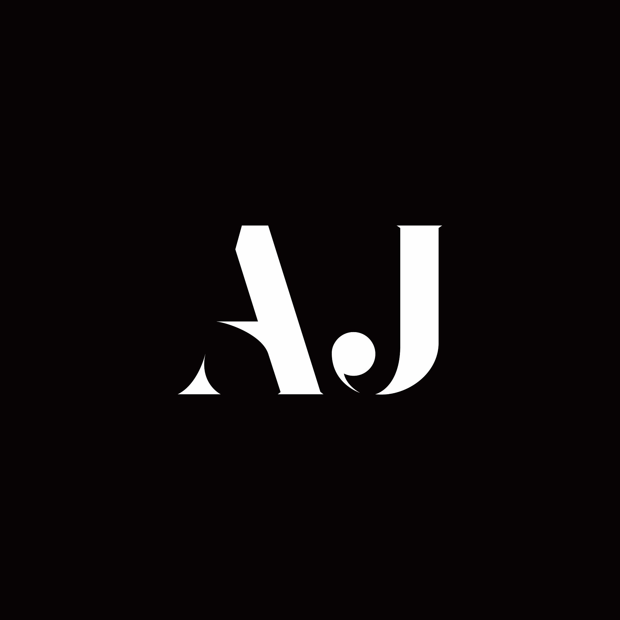 aj logo letter initial logo designs template