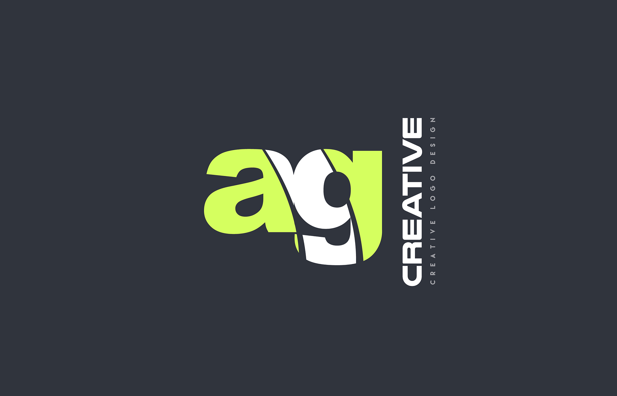green letter ag a g combination logo icon company