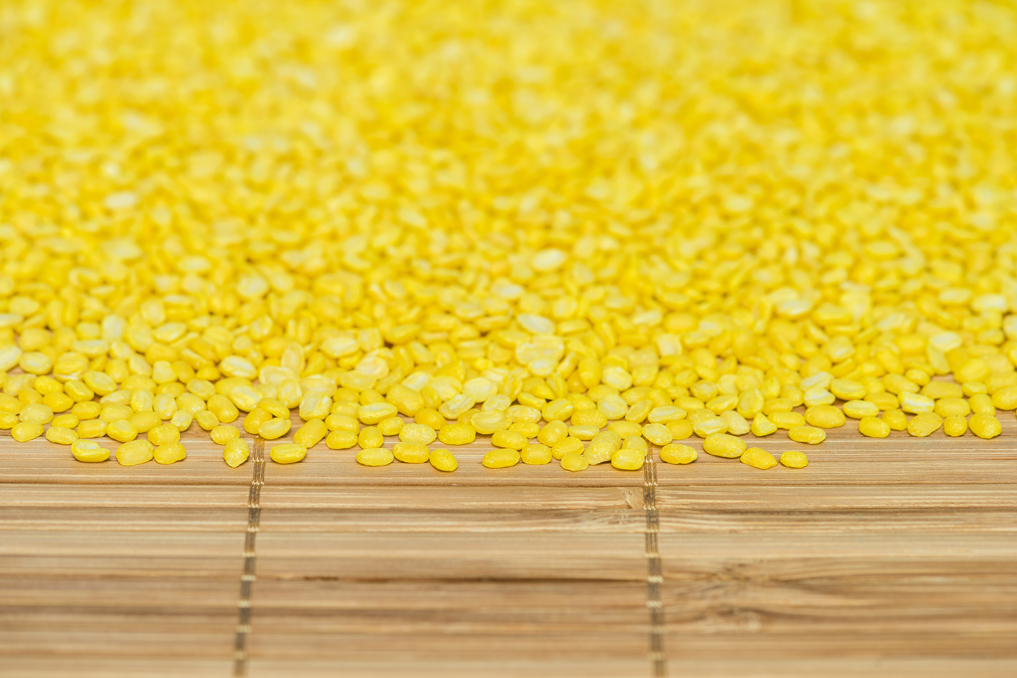 peeled split mung beans