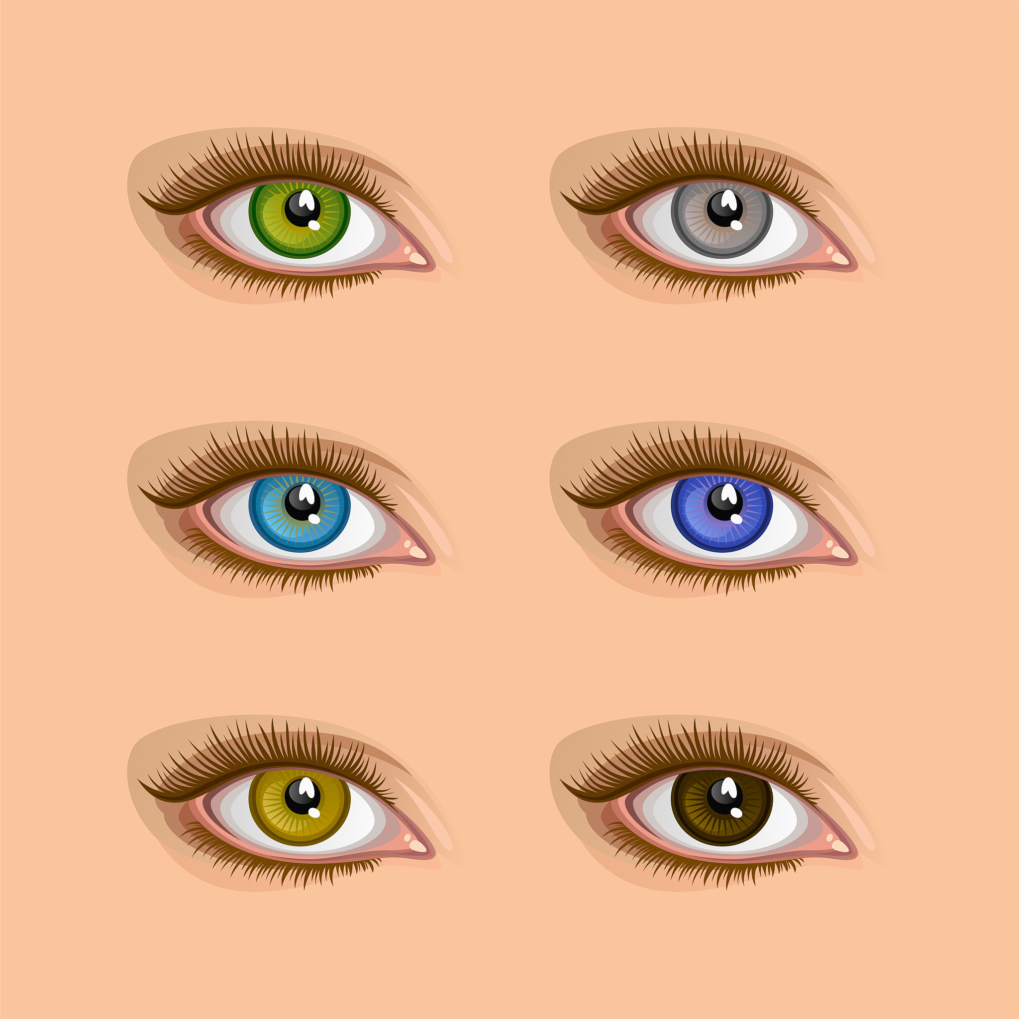 eyes color set