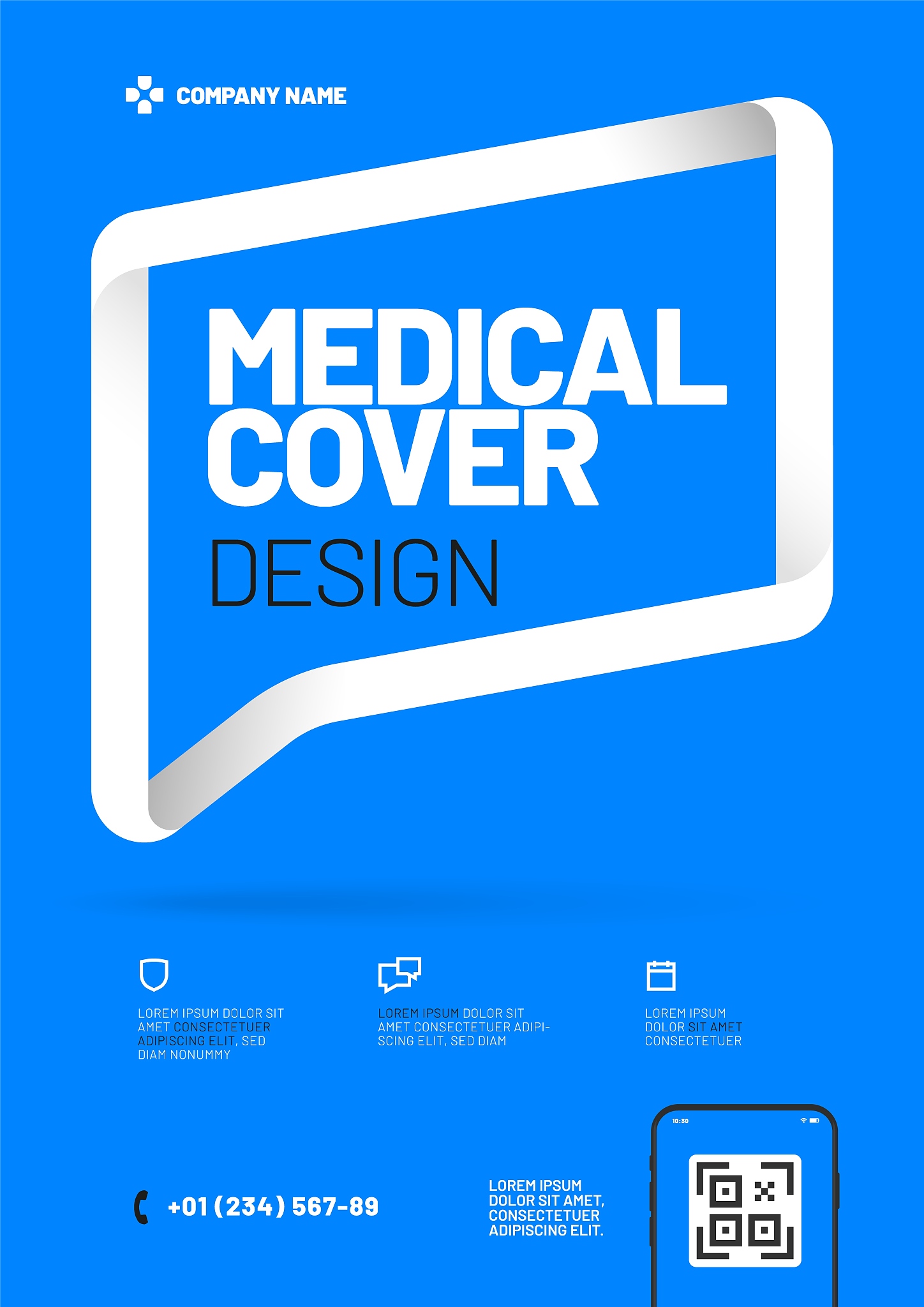 vector layout design template for medicine. a4 size.