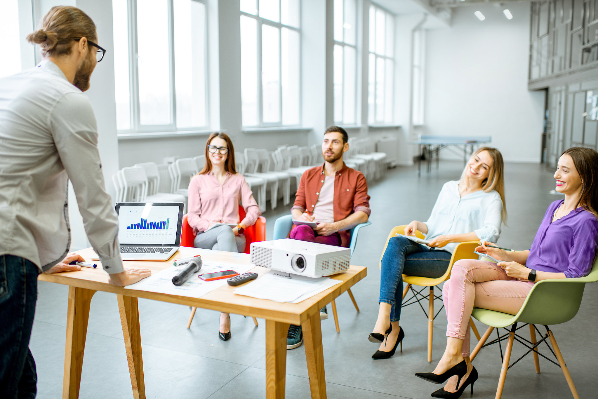 people during the meeting in the conference room