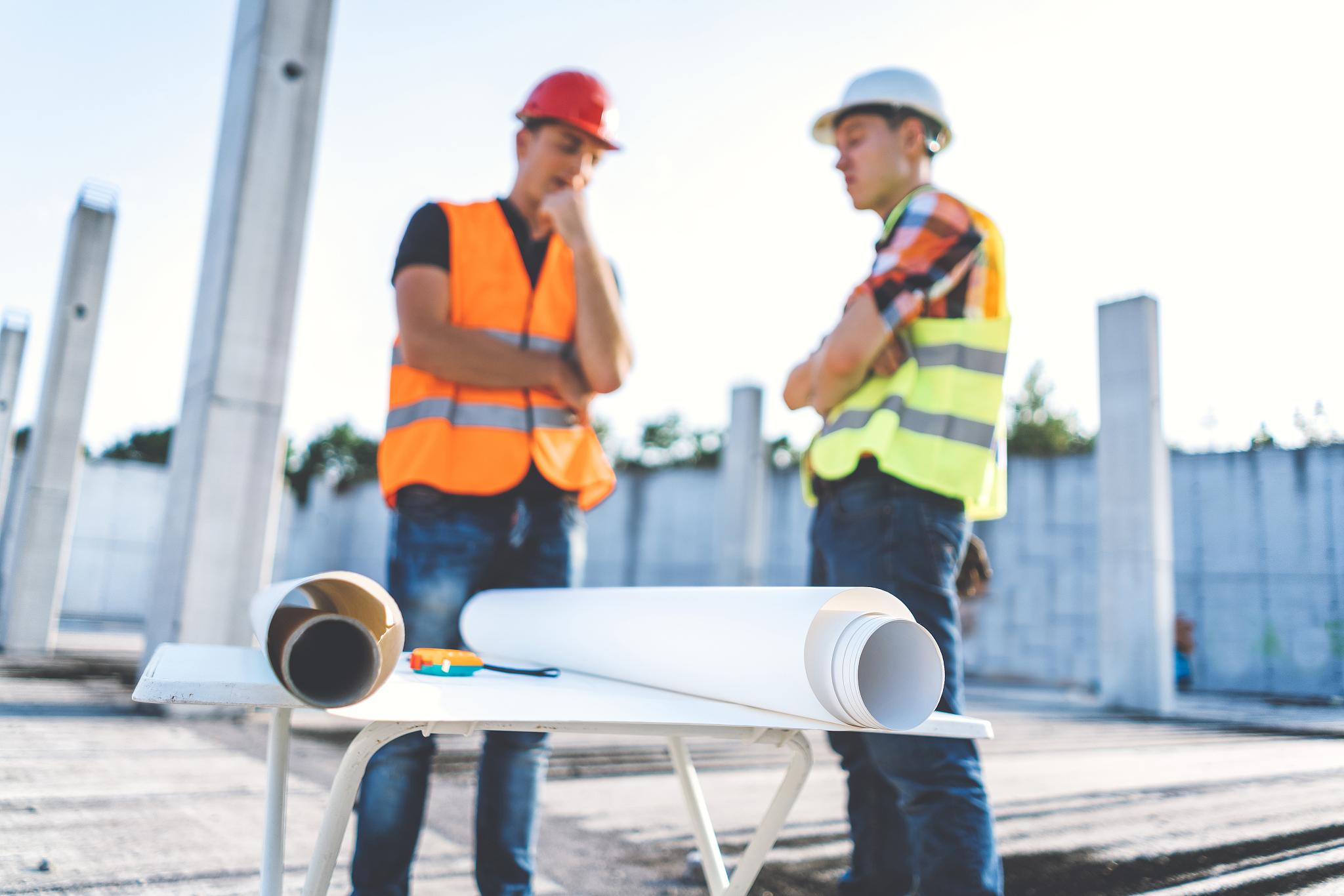 engineers at industrial site