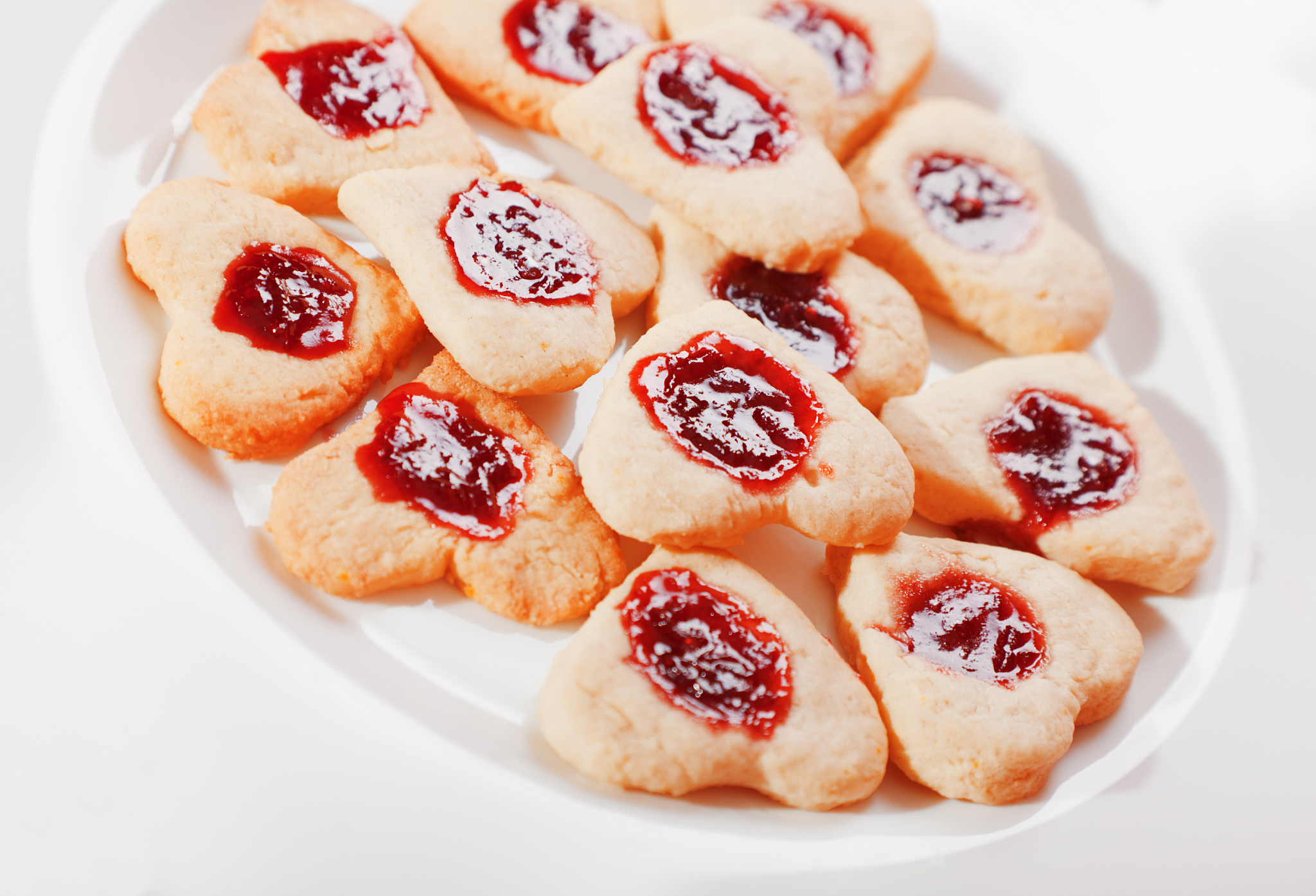 heart-shaped cookies