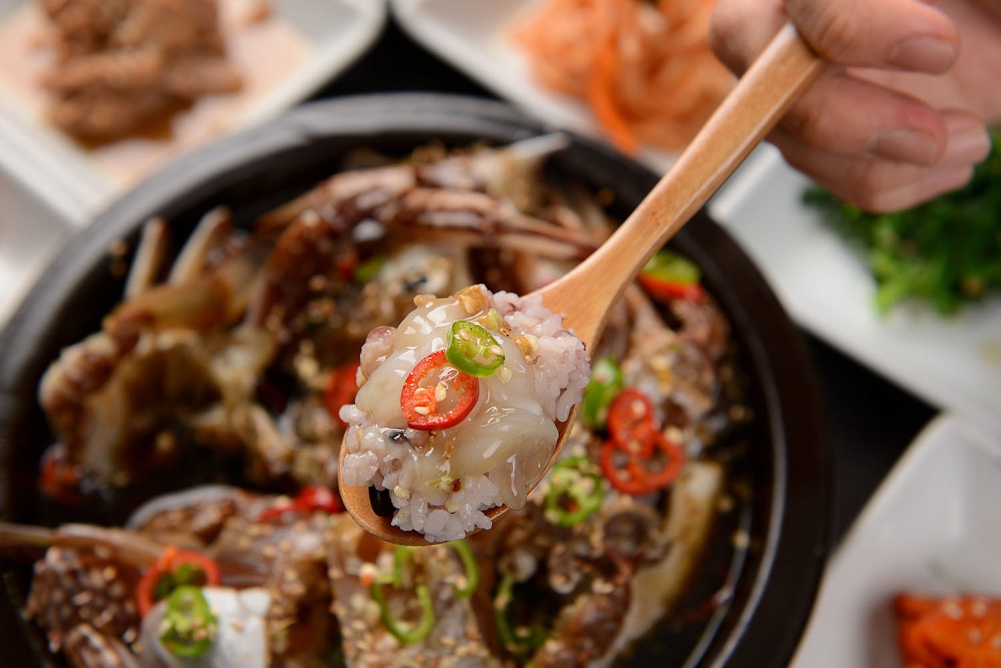soy sauce,marinated,crab