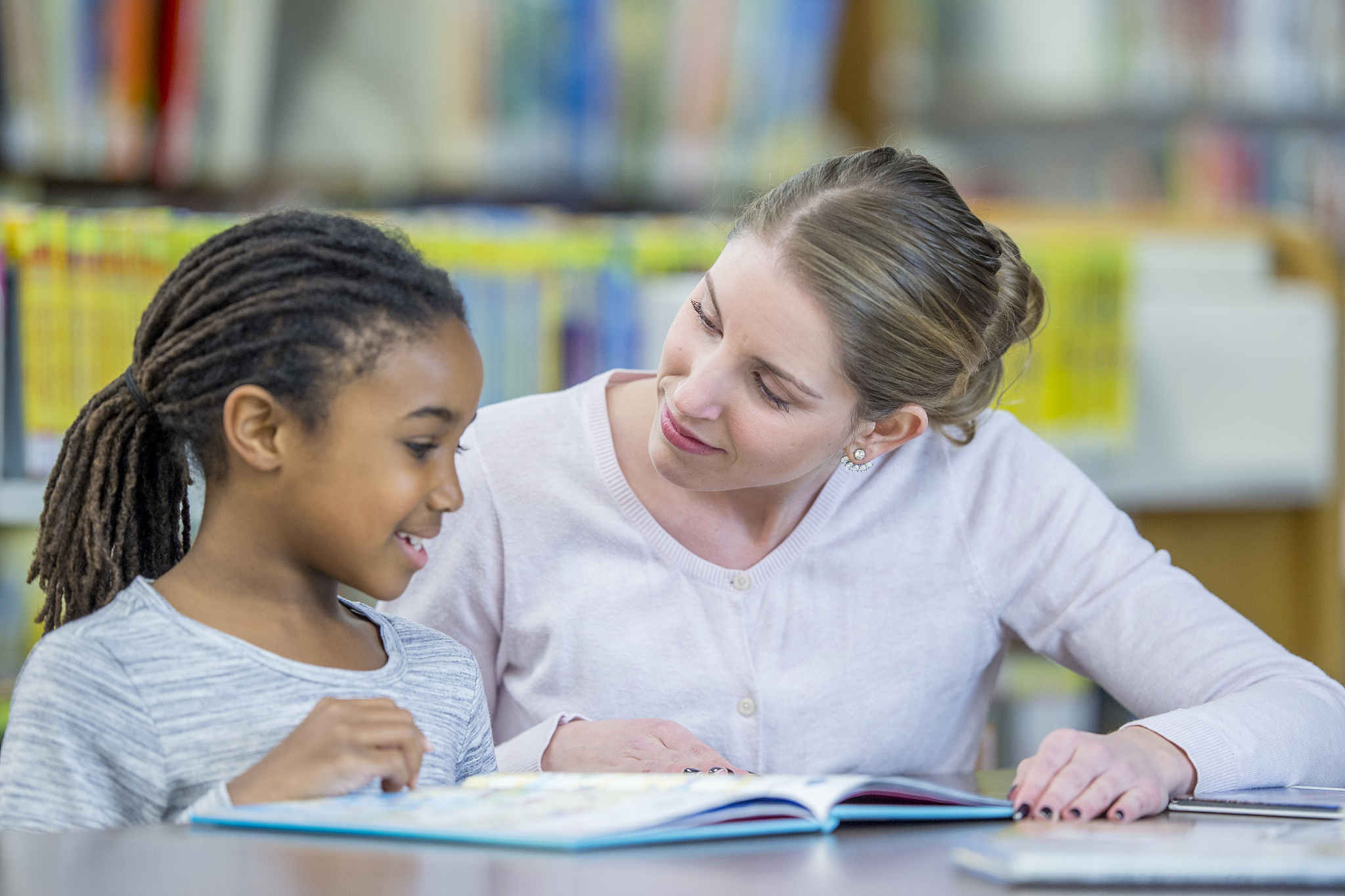reading with teacher