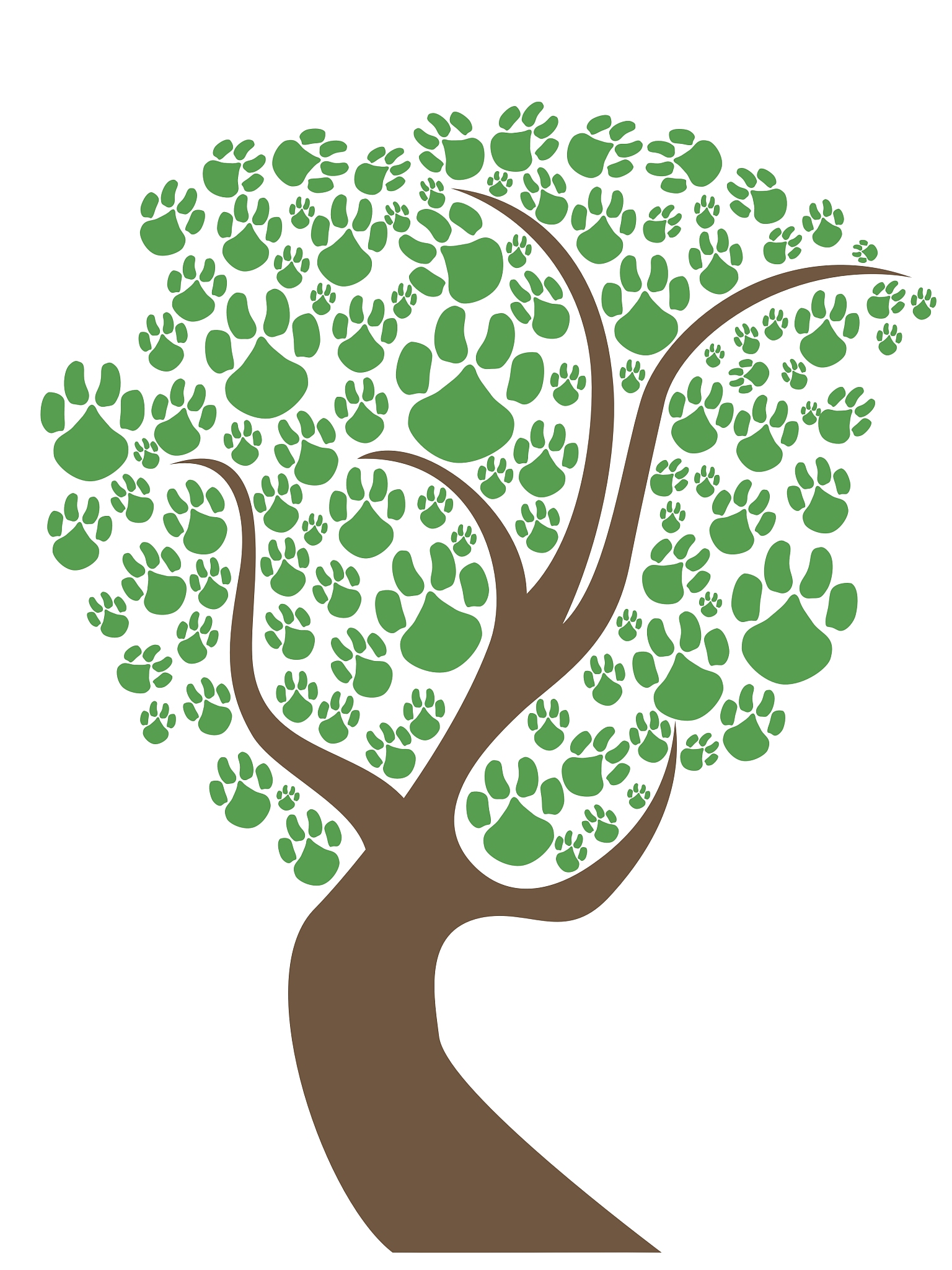 pet paws tree