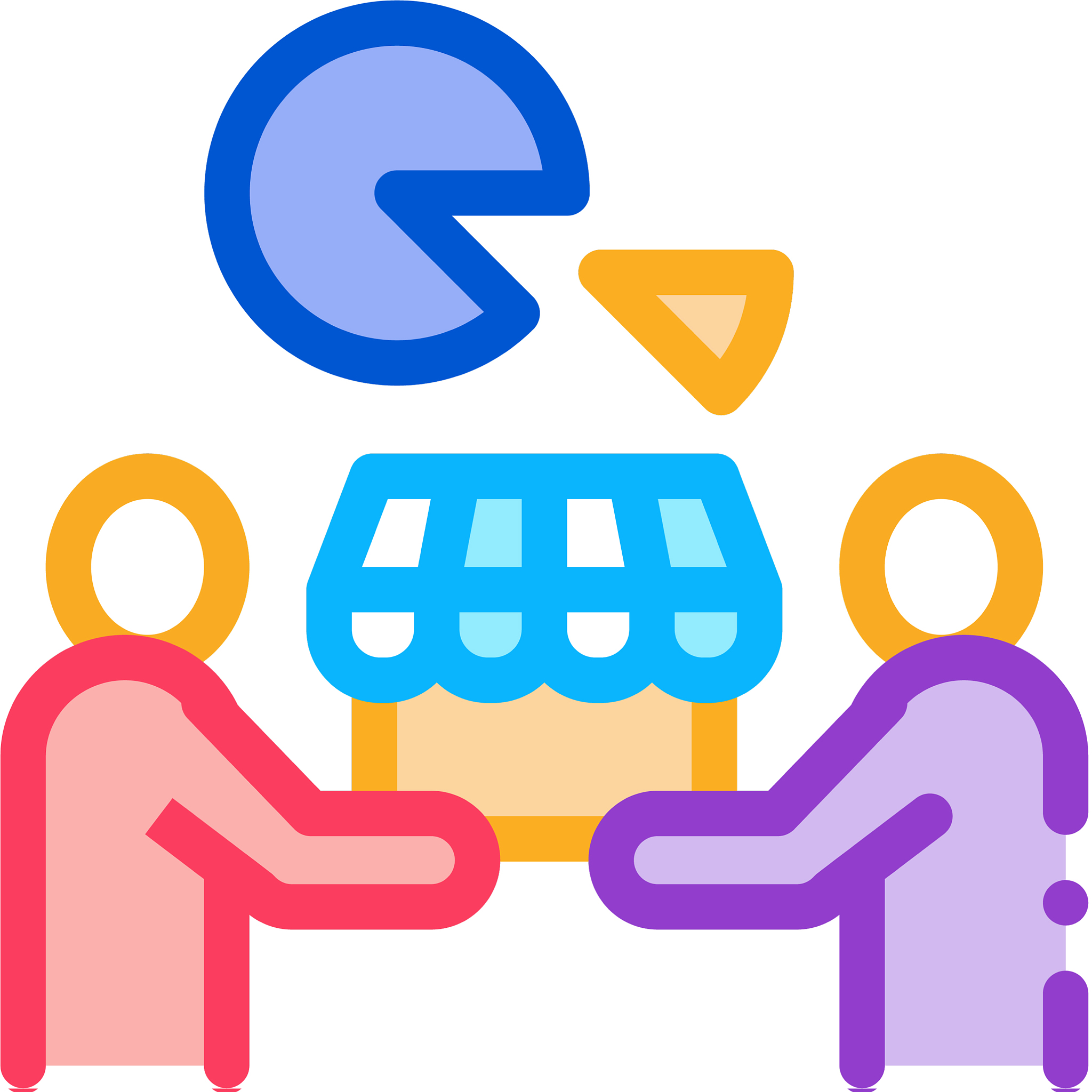 sold business part icon outline