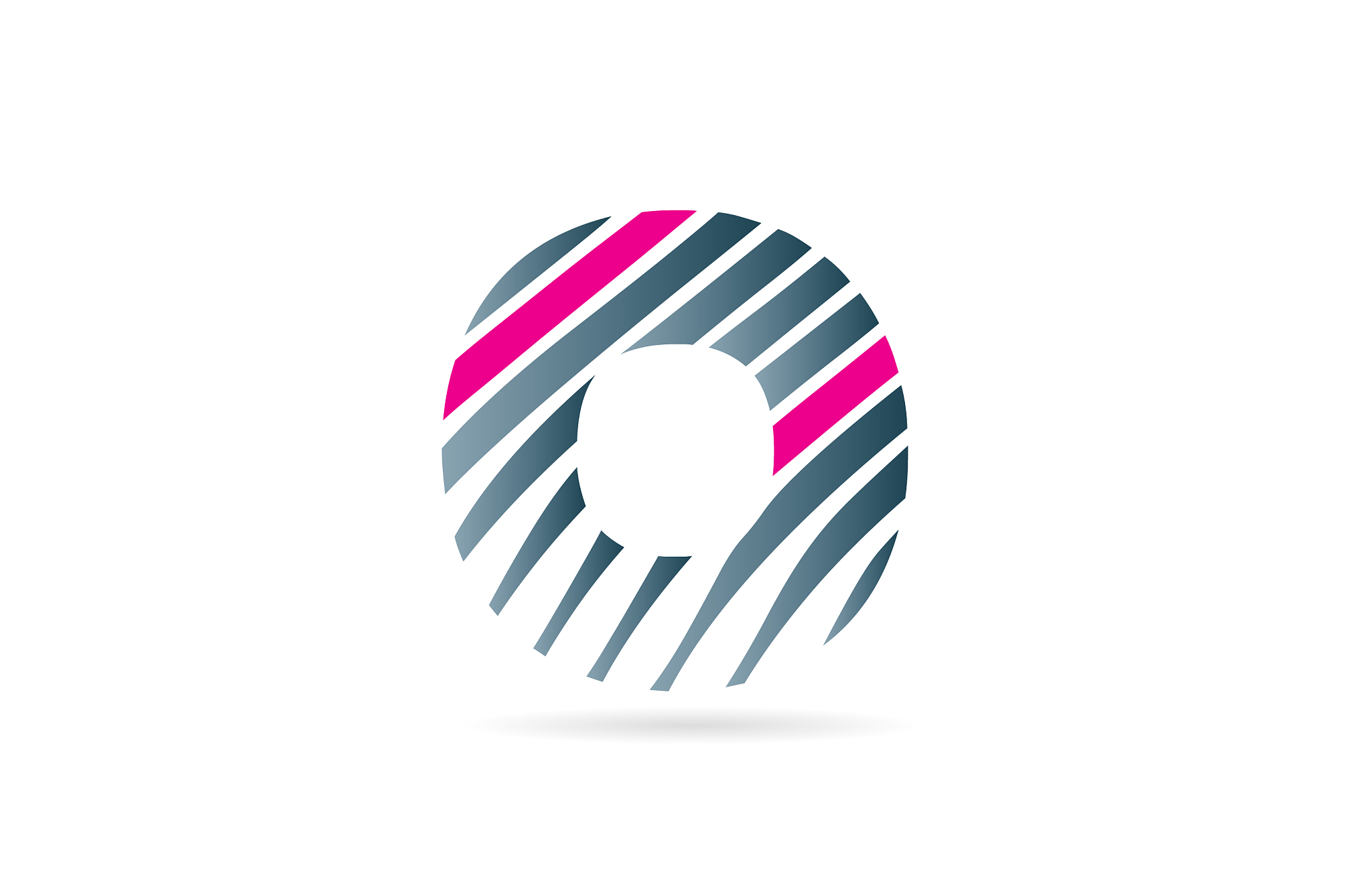 alphabet letter o logo icon design typography