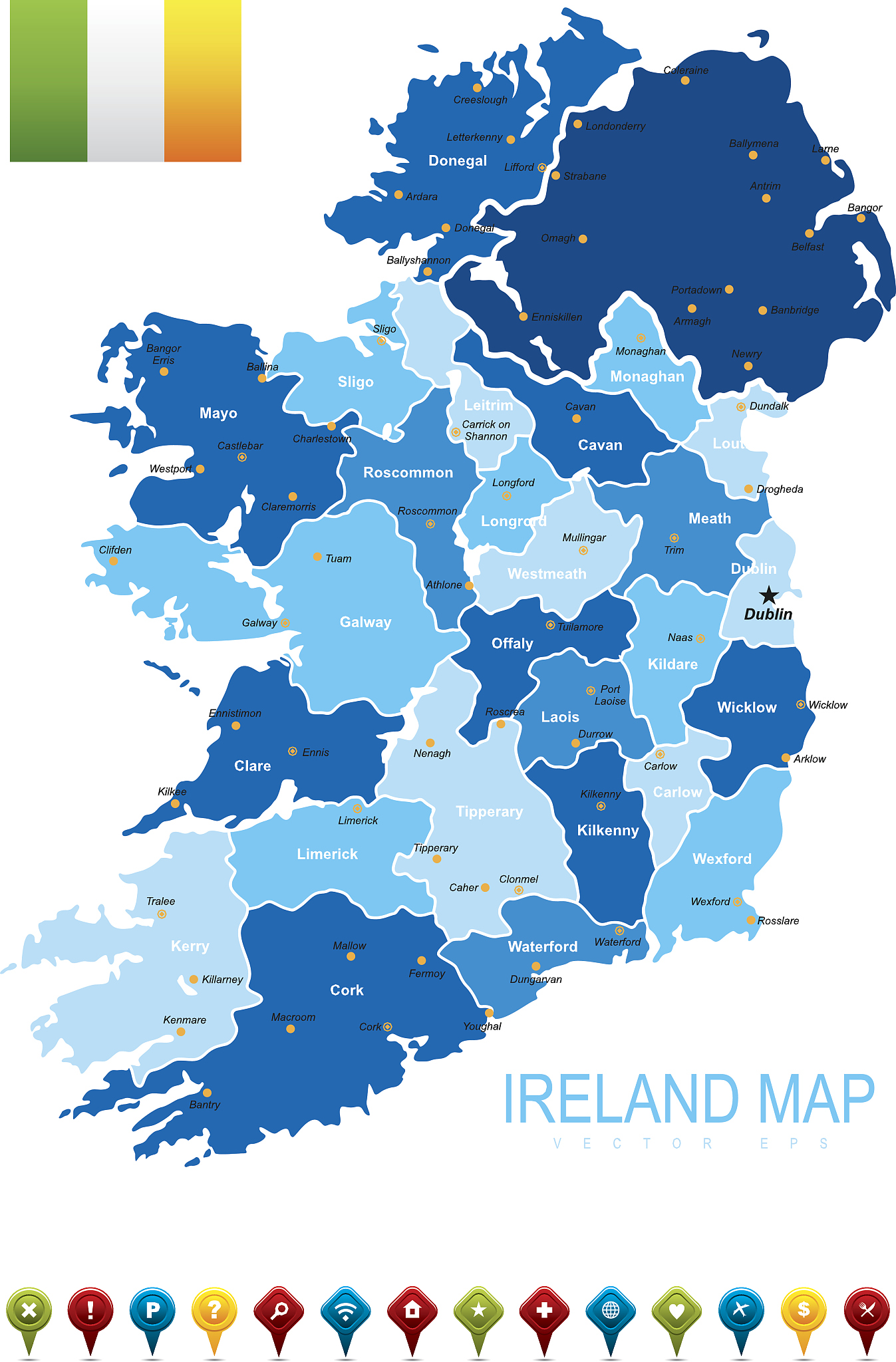 ireland map