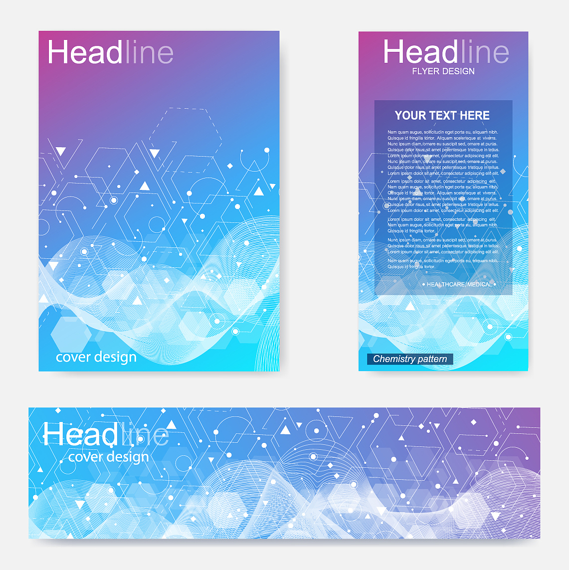 set flyer brochure size a4 templatebanner