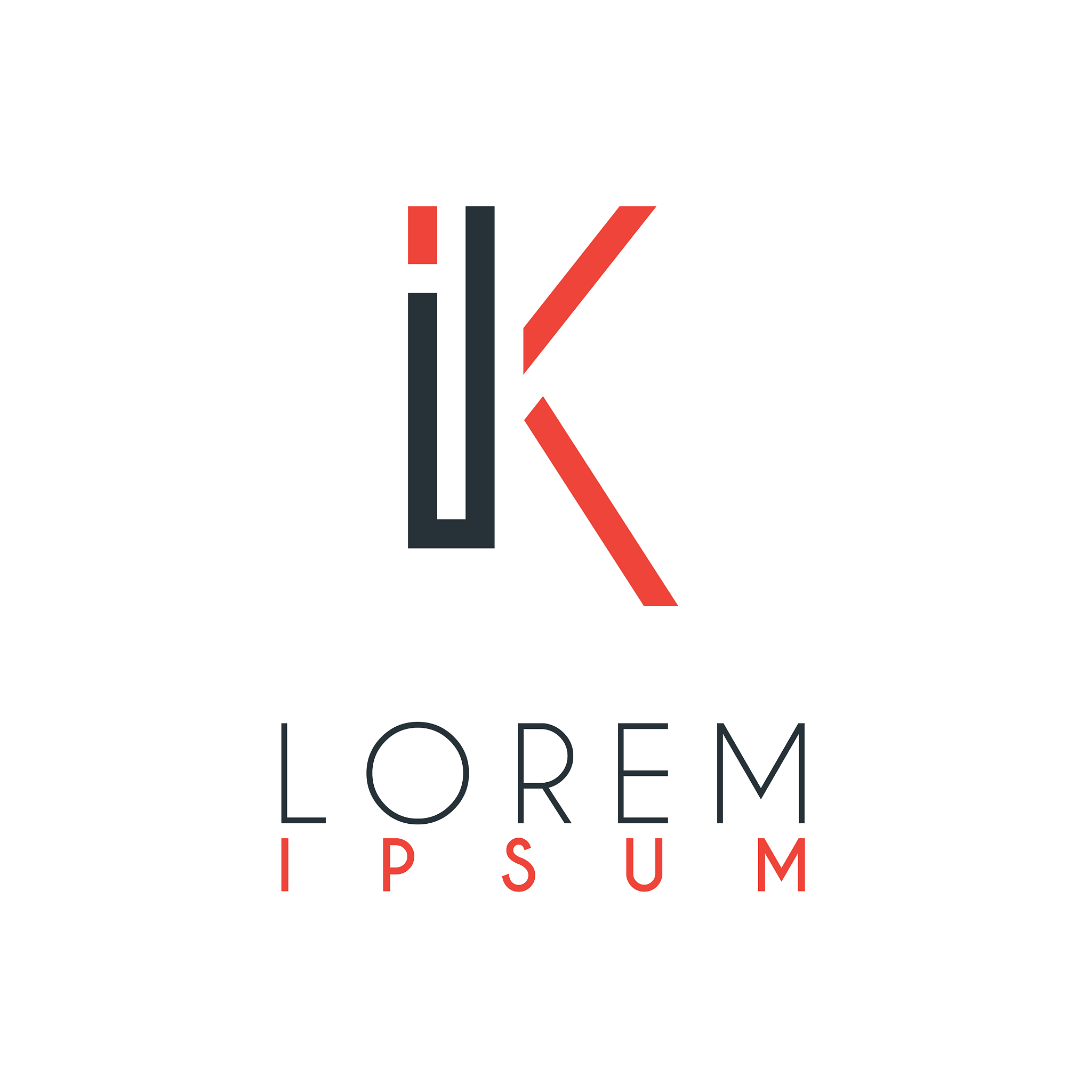 the logo between letter i and letter k or ik
