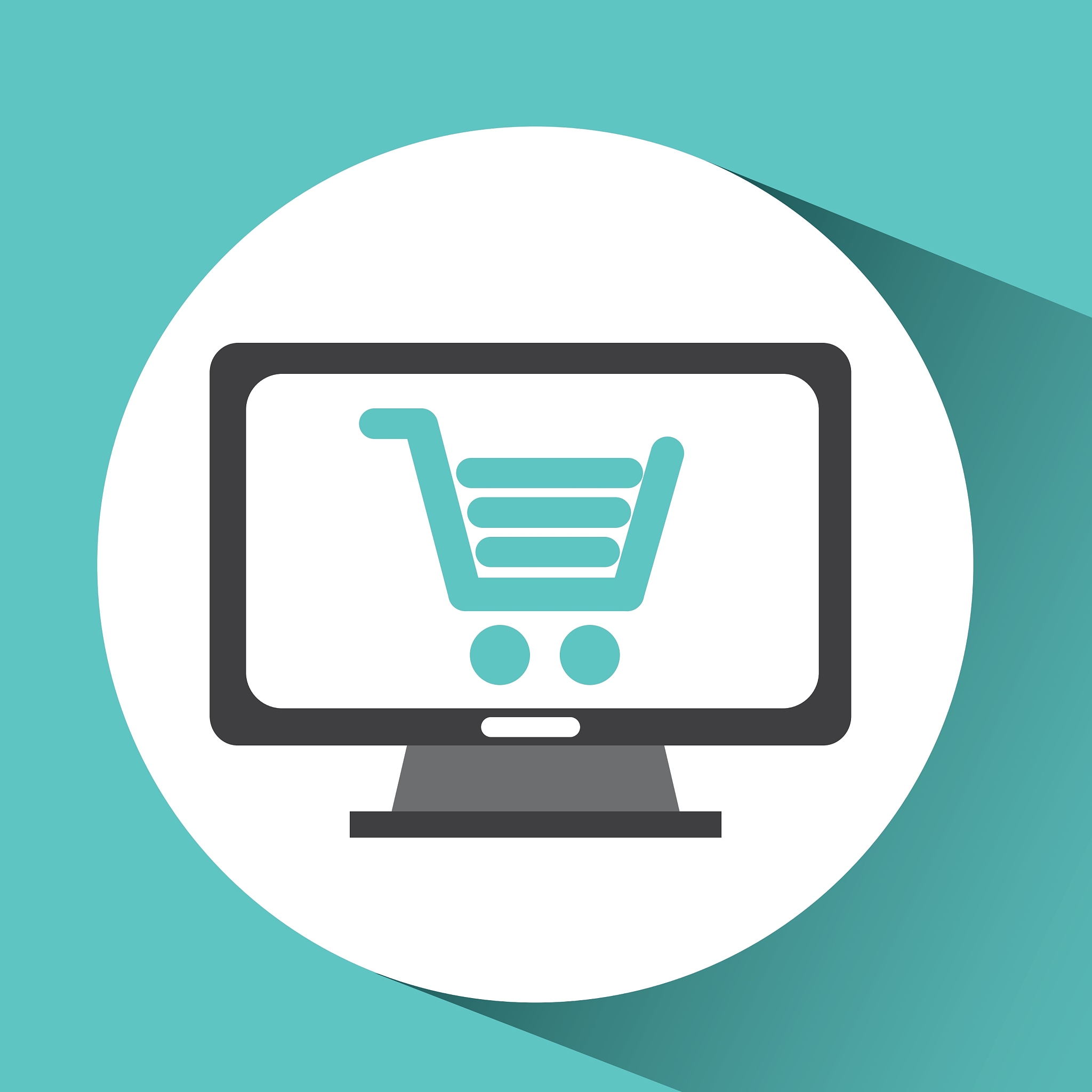 computer device online shopping network icon