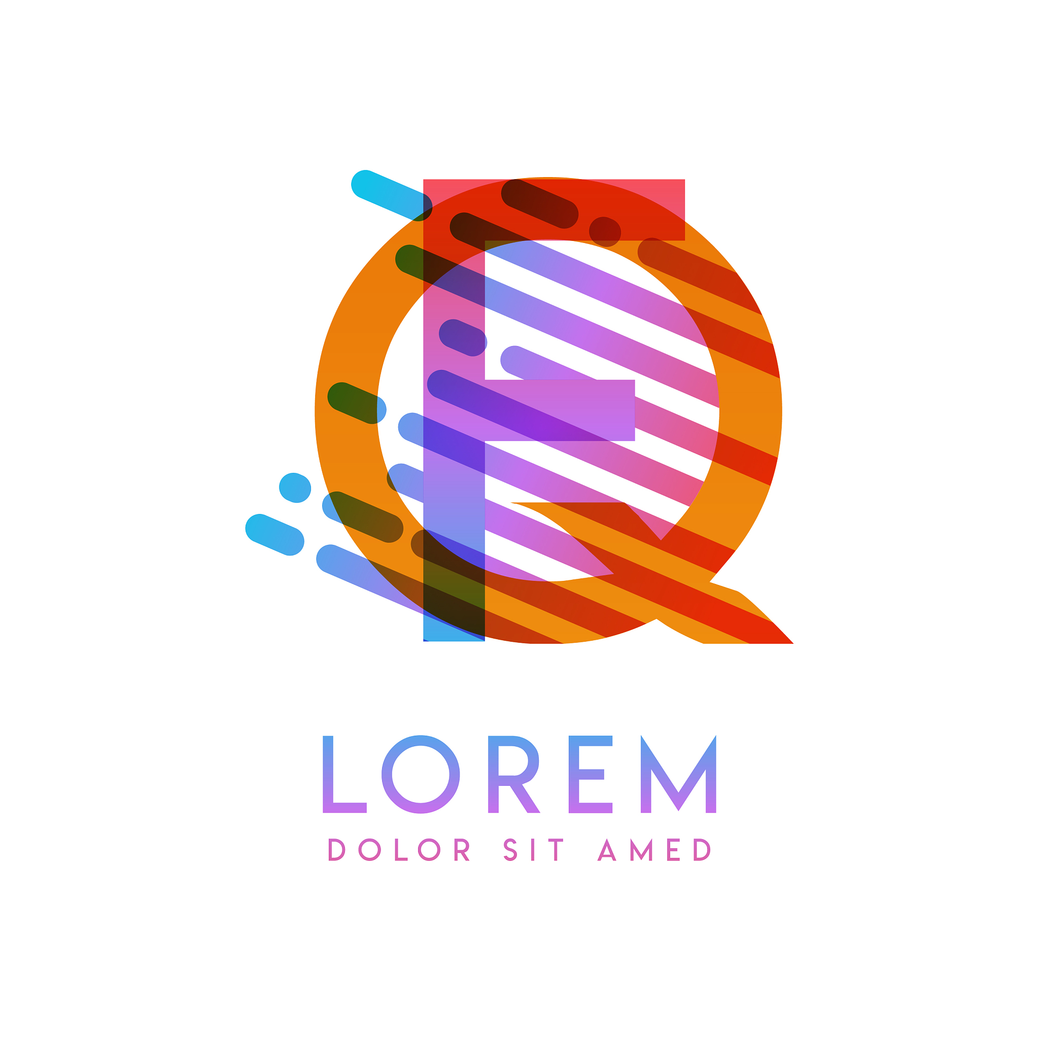 fq logo with theme galaxy speed and style