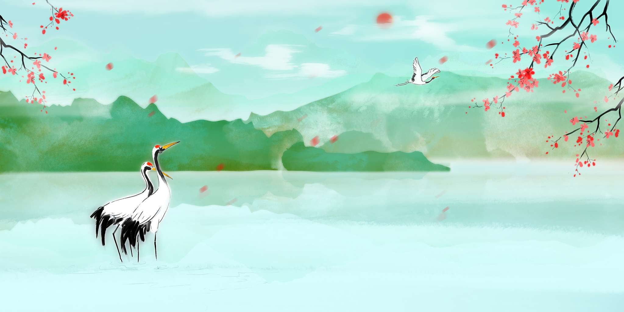 中国风风景画生成 - 免费在线创作
