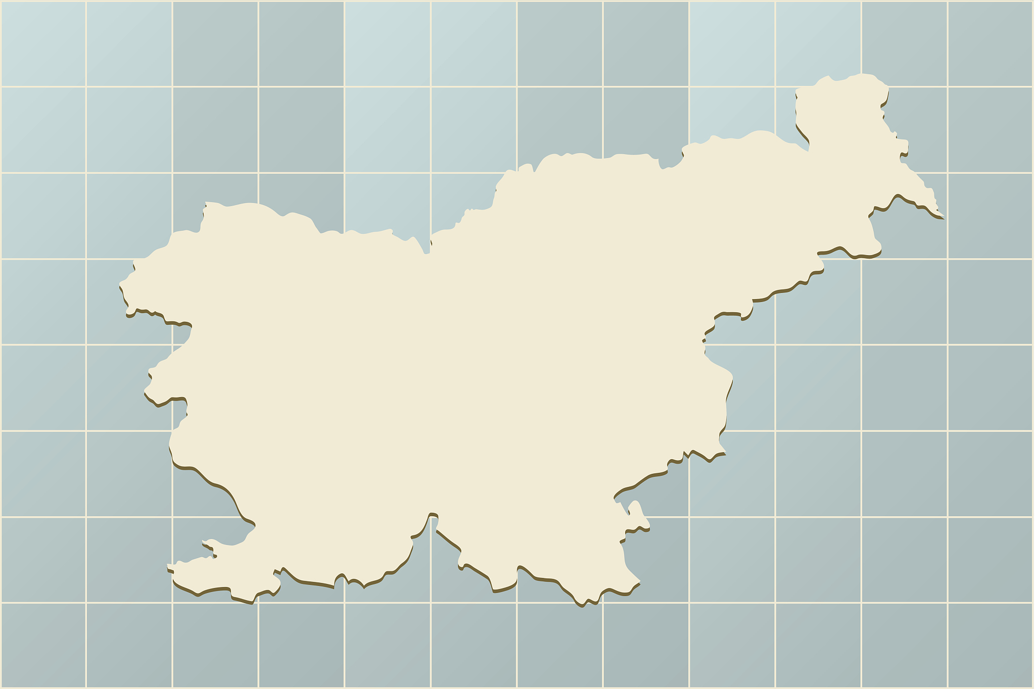 slovenia map beige