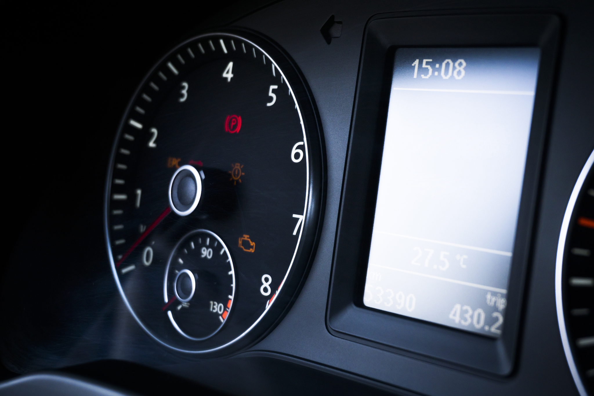 car dashboard close-up