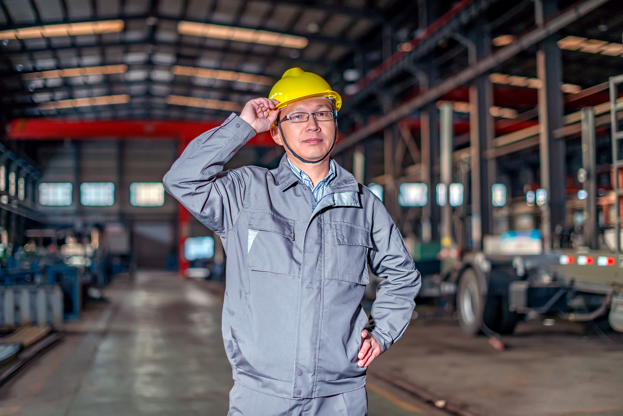 asian engineers in the factory
