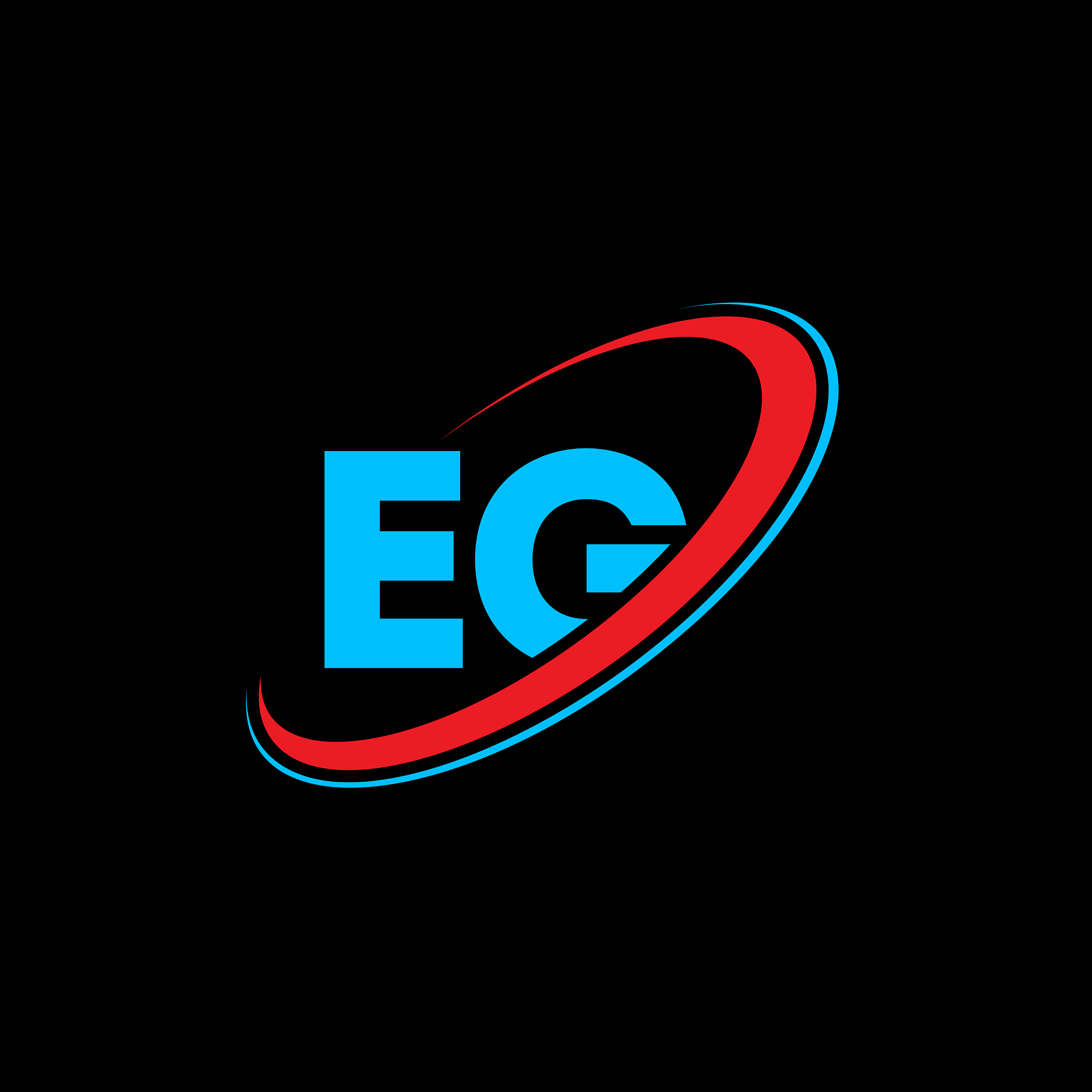 eg e g letter logo design initial letter eg