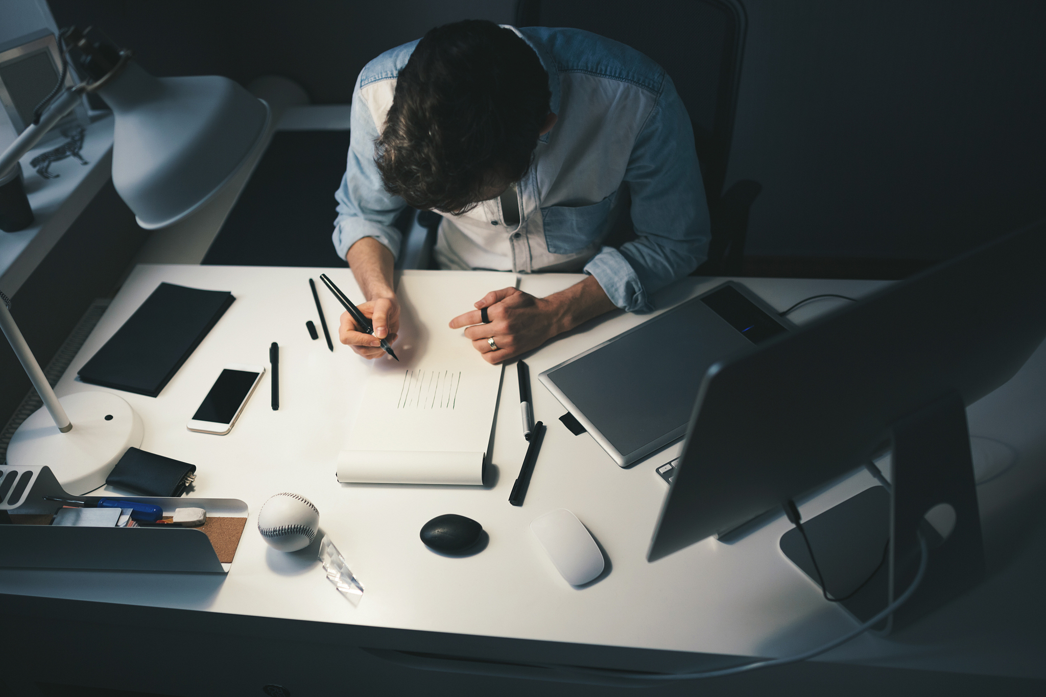 designer at work in office