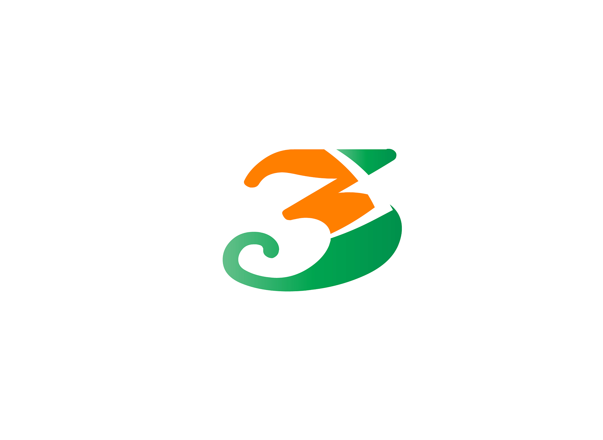 number logo designnumber three logologo 3
