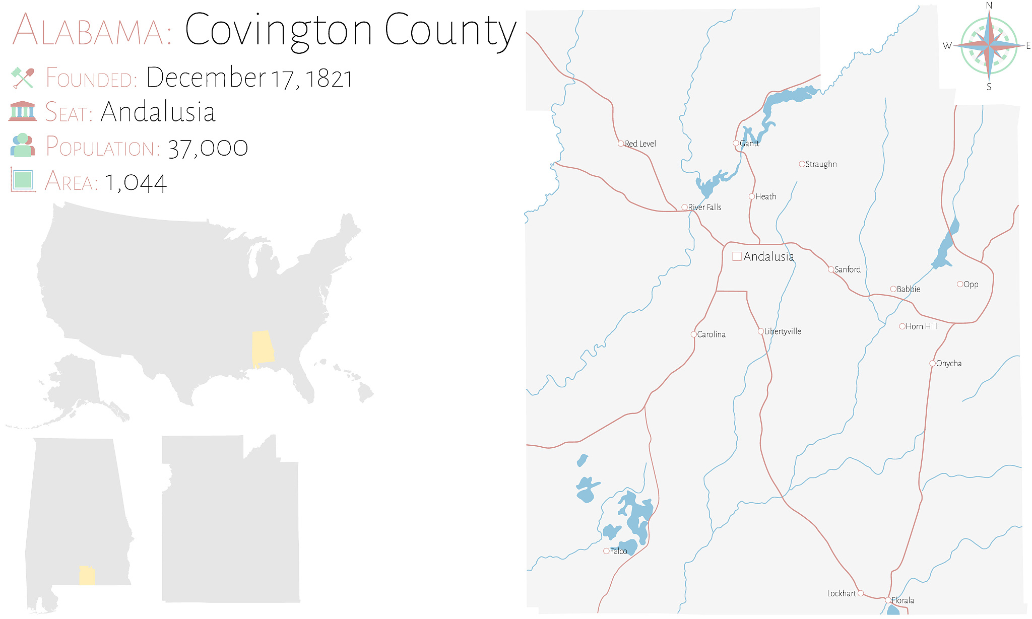 map of covington county in alabama