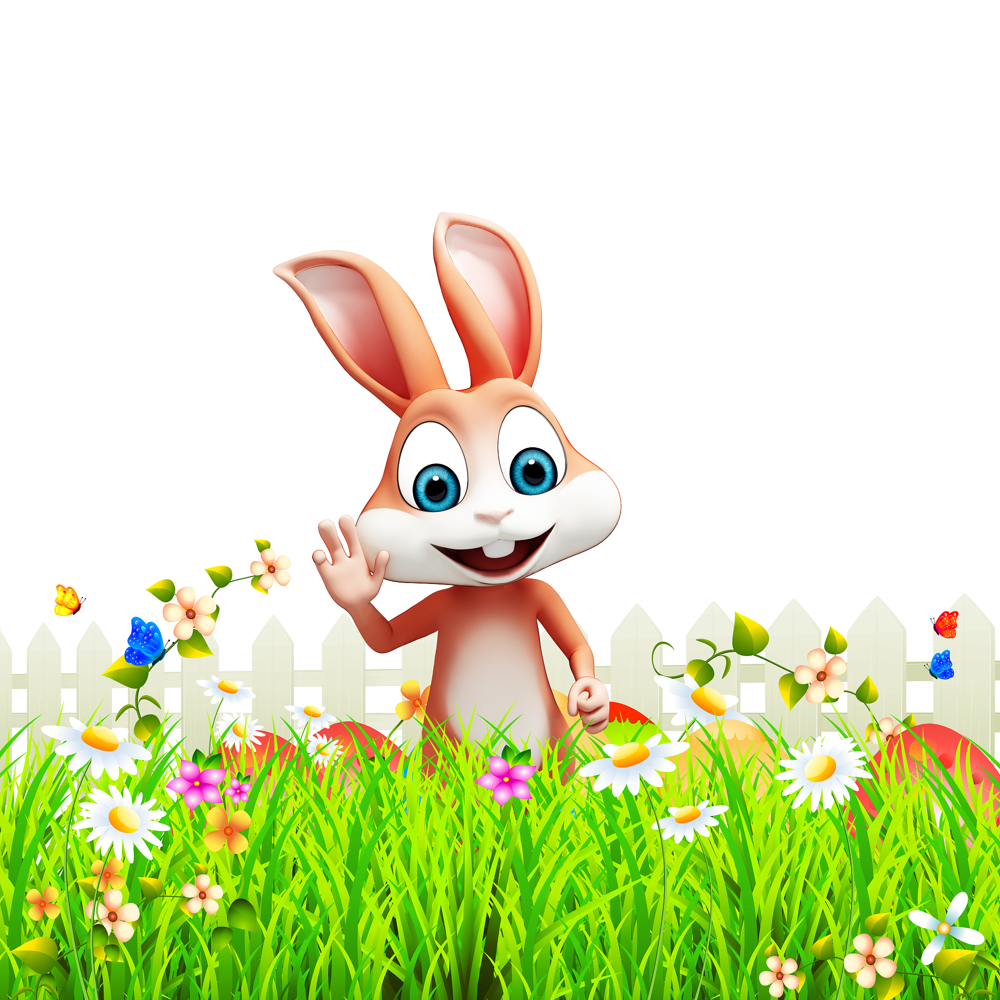 🐰🌸🌼🌷🌺🌻🍀🌿🐇🐰🎀👑💐🍭🍬🐰🌈🌟🌞🐰  - 兔子的可爱颂